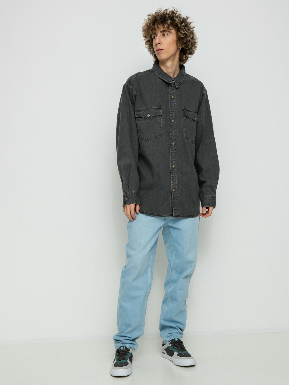 Levi's® Relaxed Fit Western Ing (black worn)