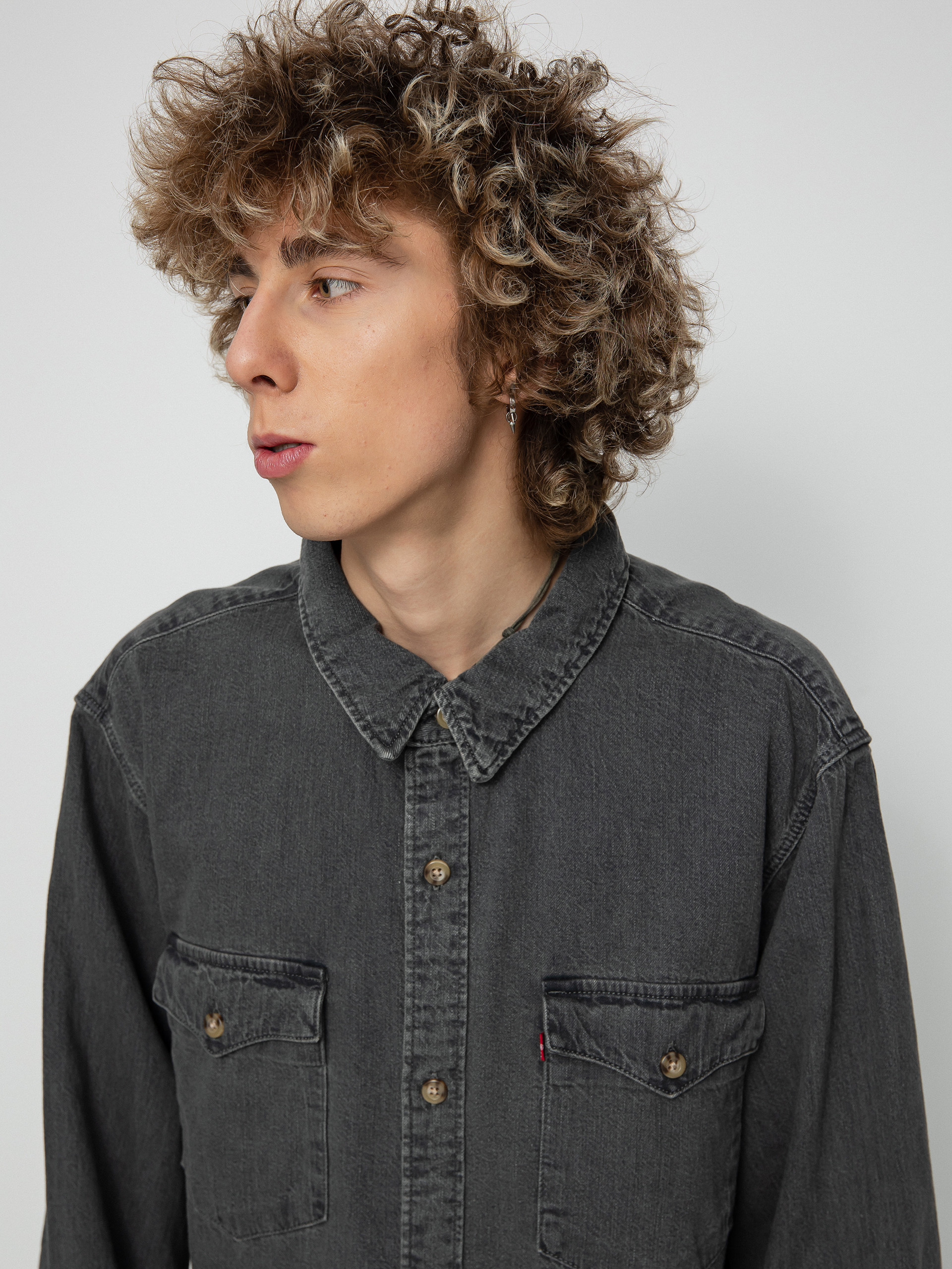 Levi's® Relaxed Fit Western Ing (black worn)