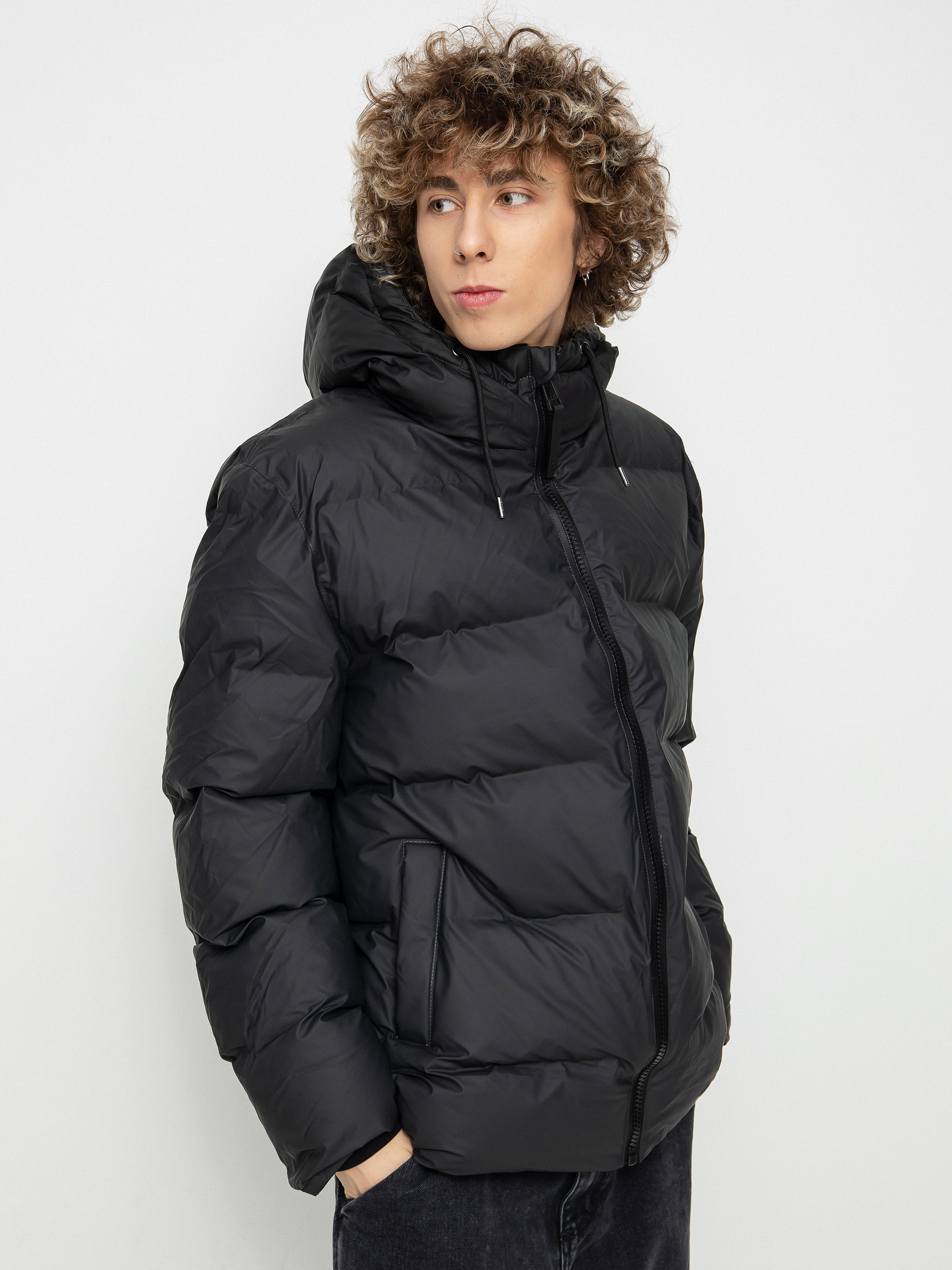 Rains Puffer Jacket Dzseki (black)