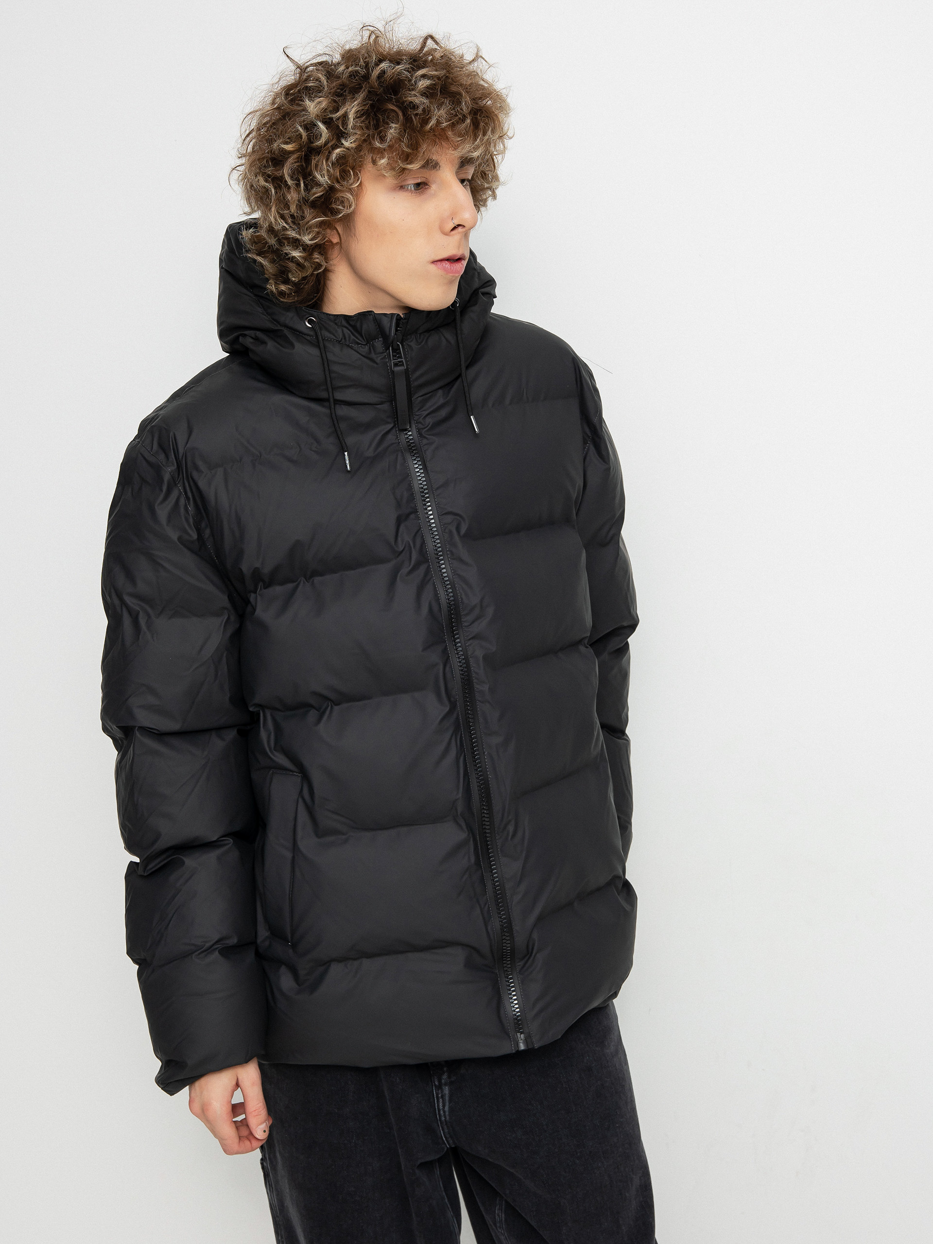 Rains Puffer Jacket Dzseki (black)