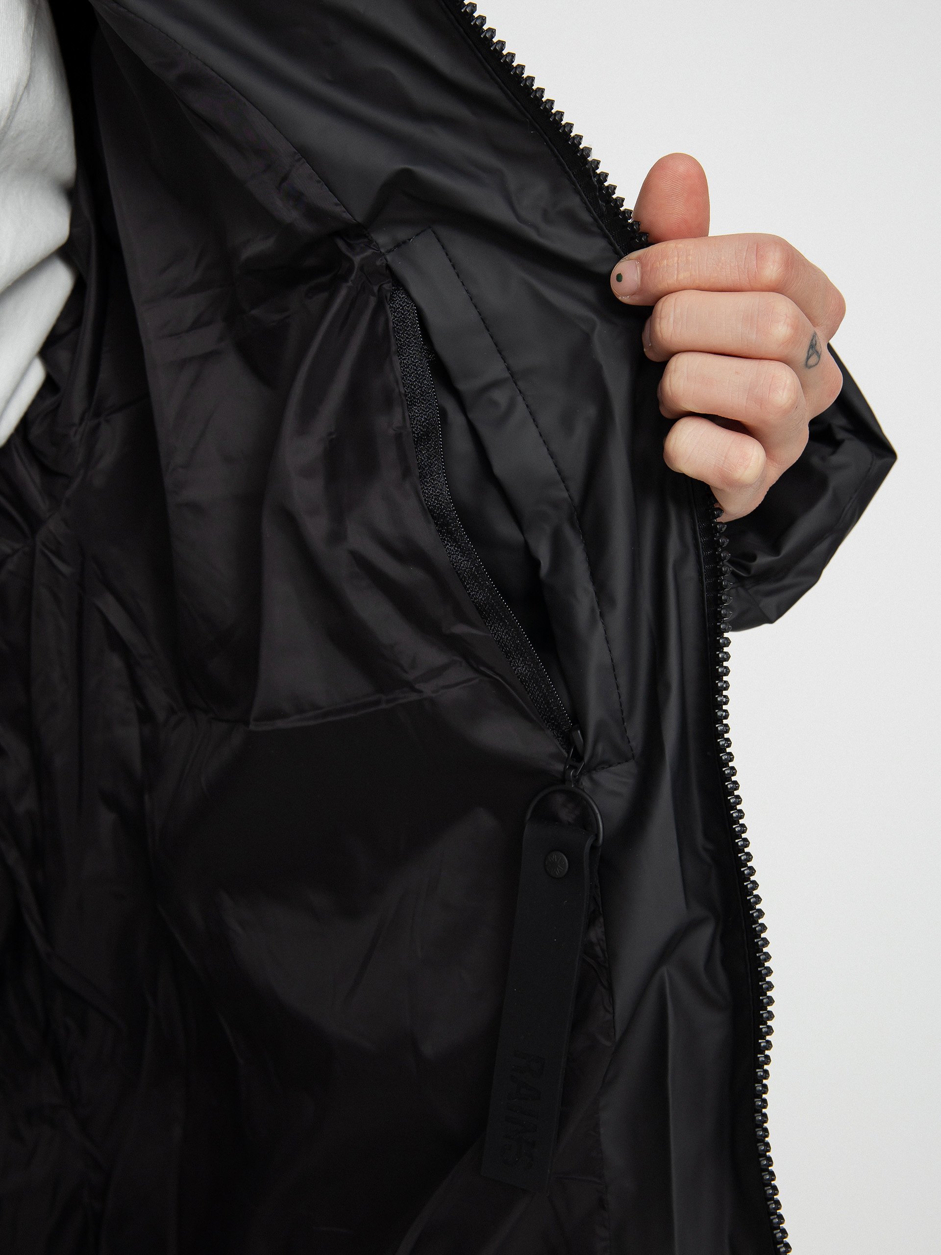 Rains Puffer Jacket Dzseki (black)