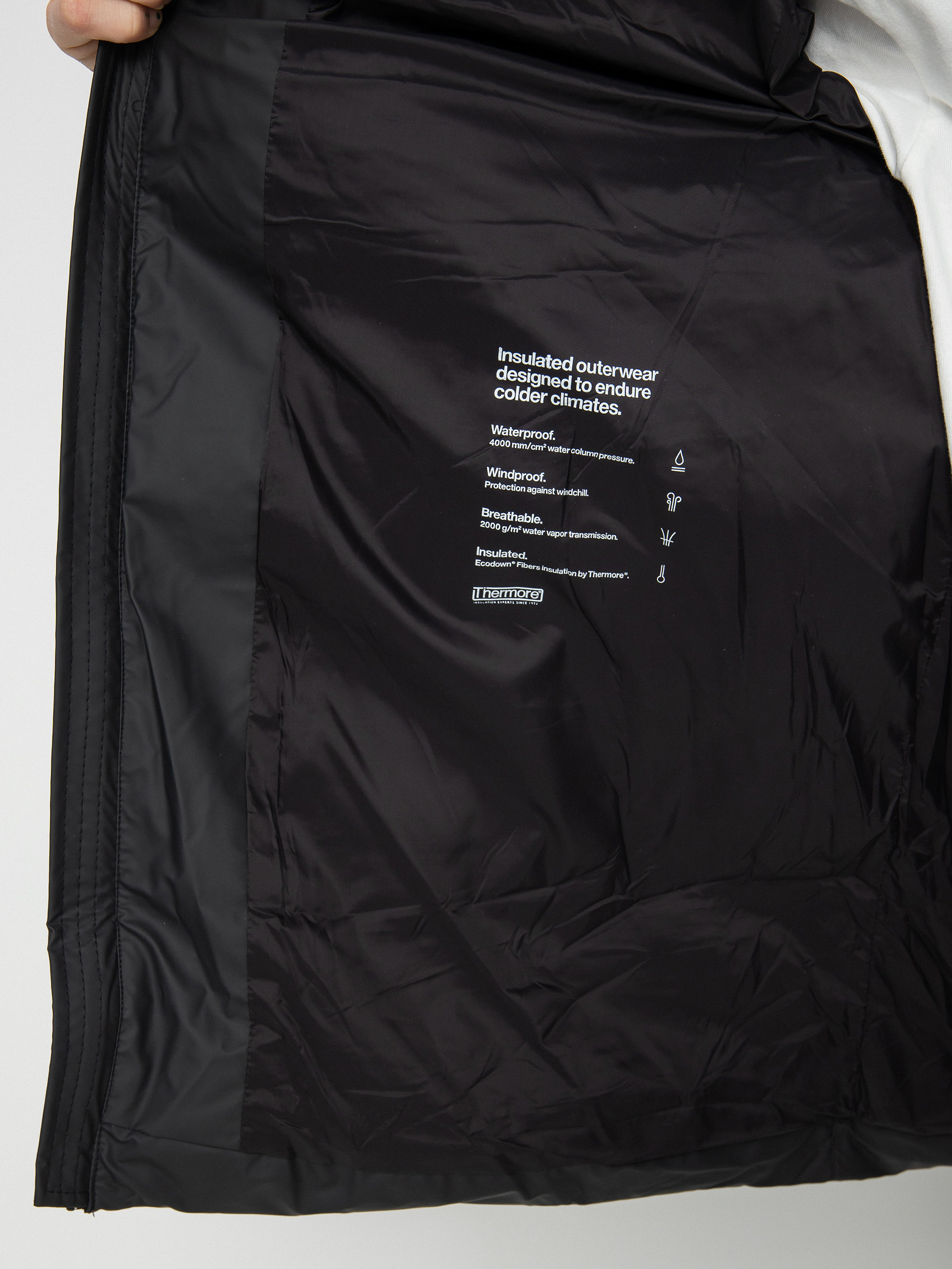 Rains Puffer Jacket Dzseki (black)