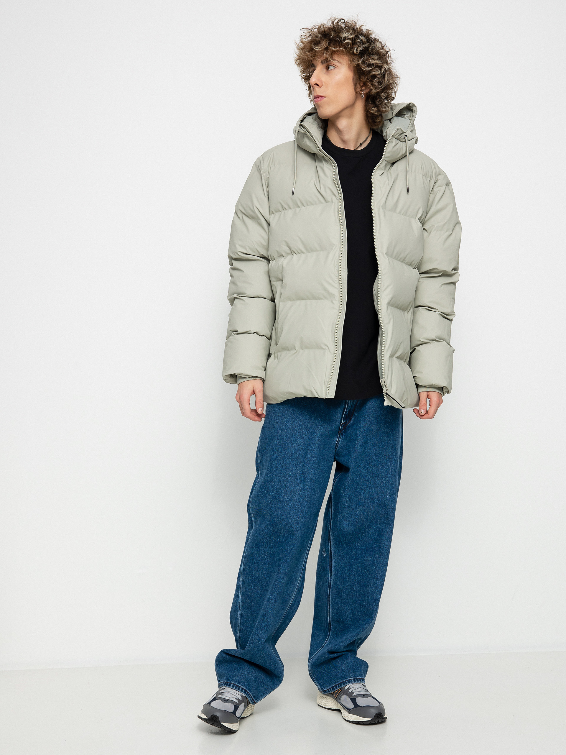 Rains Puffer Jacket Dzseki (cement)