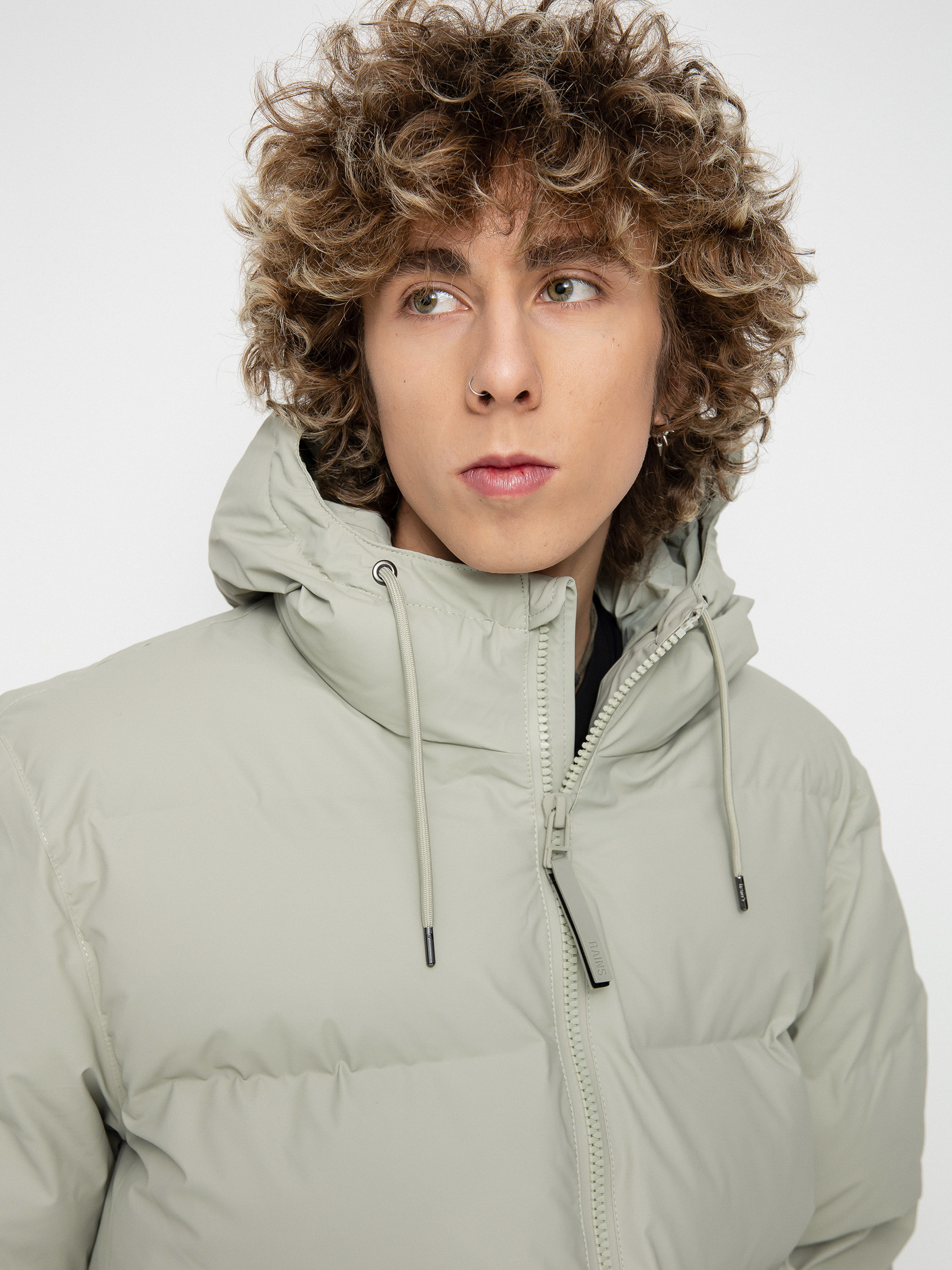 Rains Puffer Jacket Dzseki (cement)