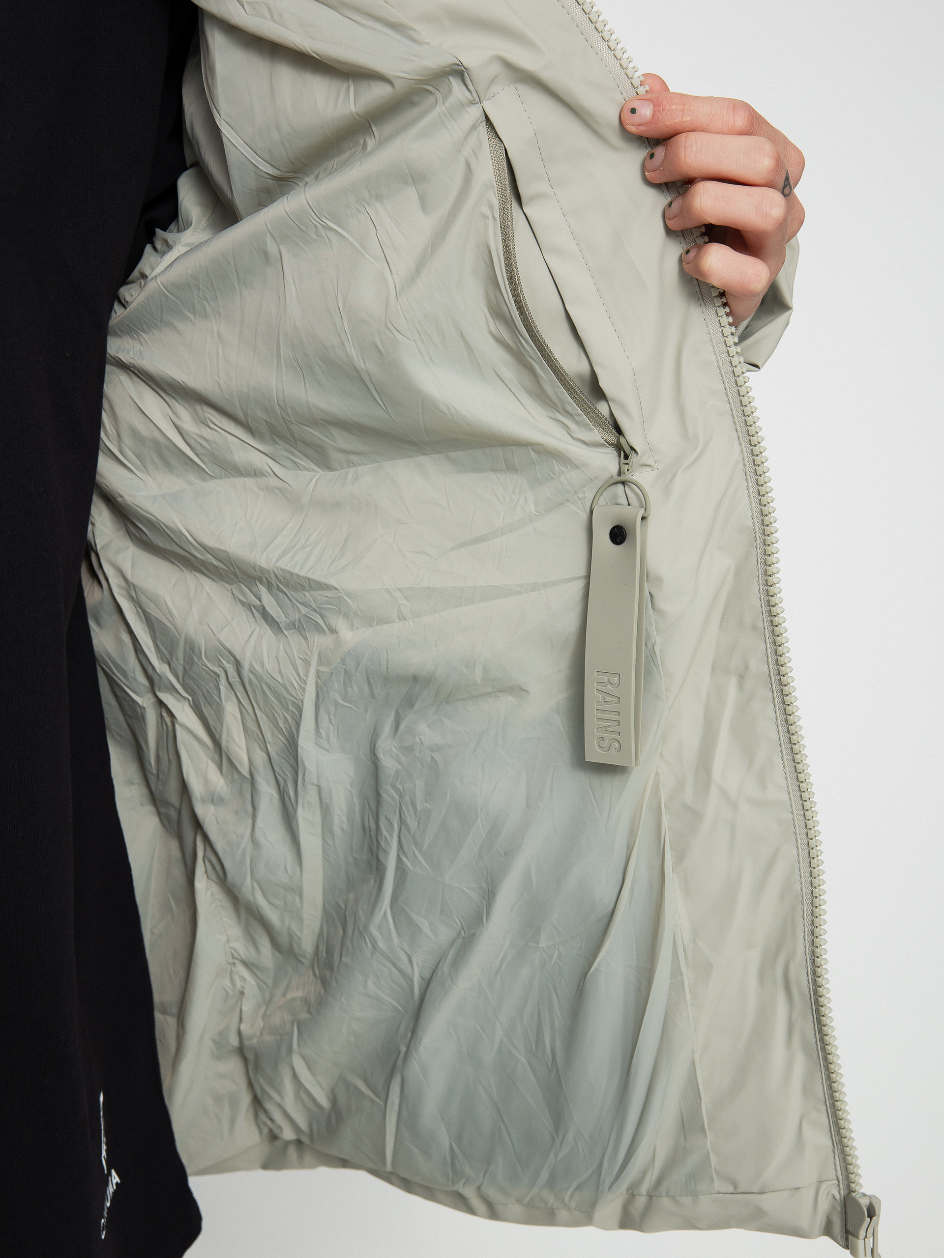 Rains Puffer Jacket Dzseki (cement)