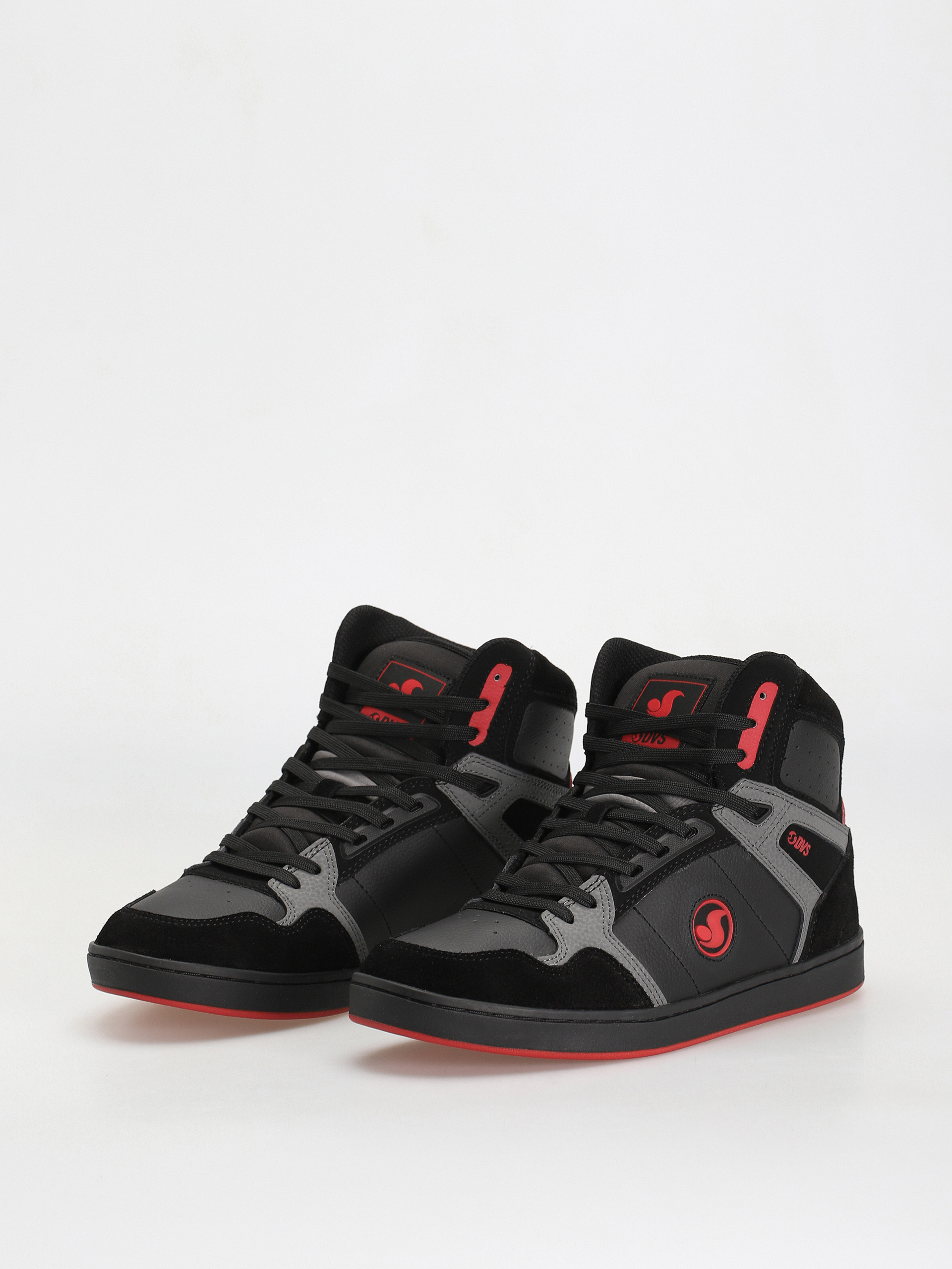 DVS Honcho Cipők (black charcoal red suede)
