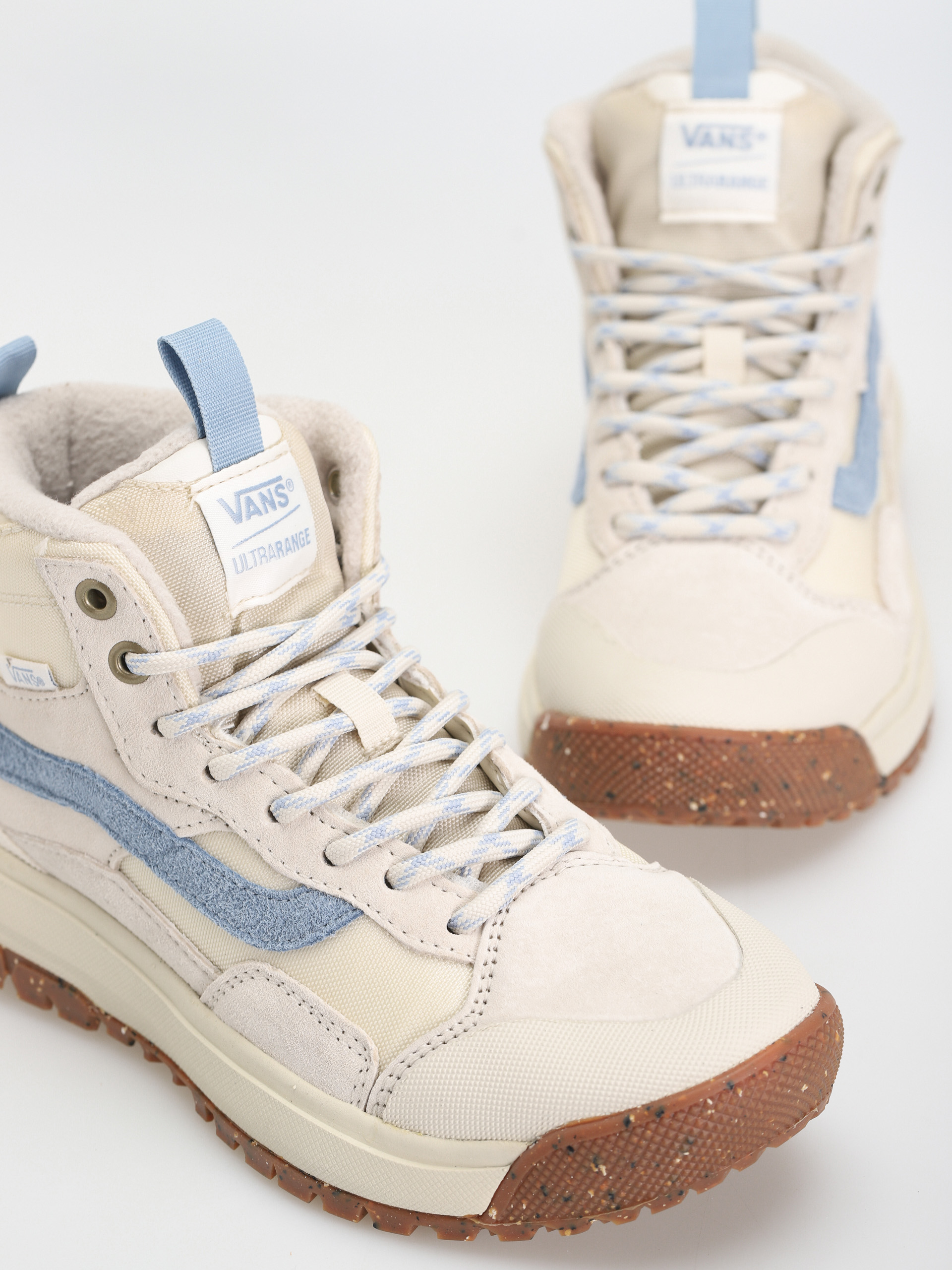 Vans Ultrarange Exo Hi MTE 1 Cipők (vintage white/blue stripe)