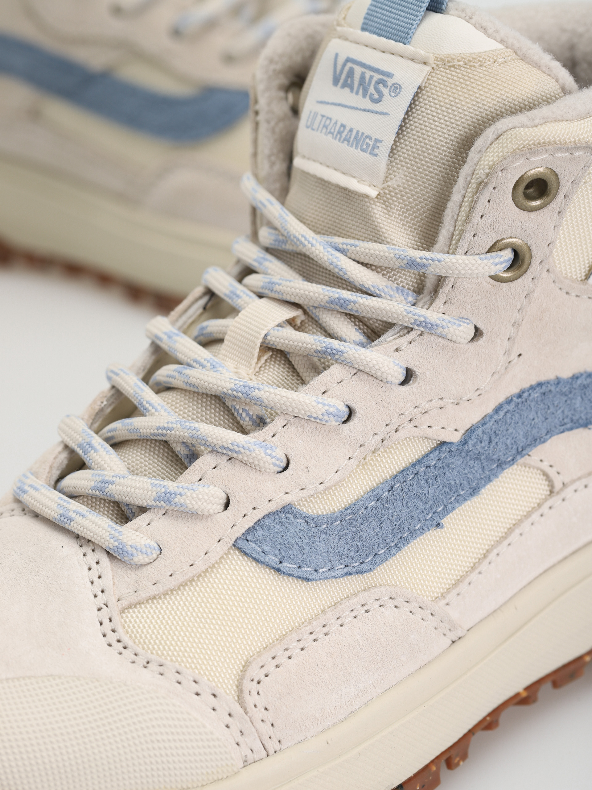 Vans Ultrarange Exo Hi MTE 1 Cipők (vintage white/blue stripe)