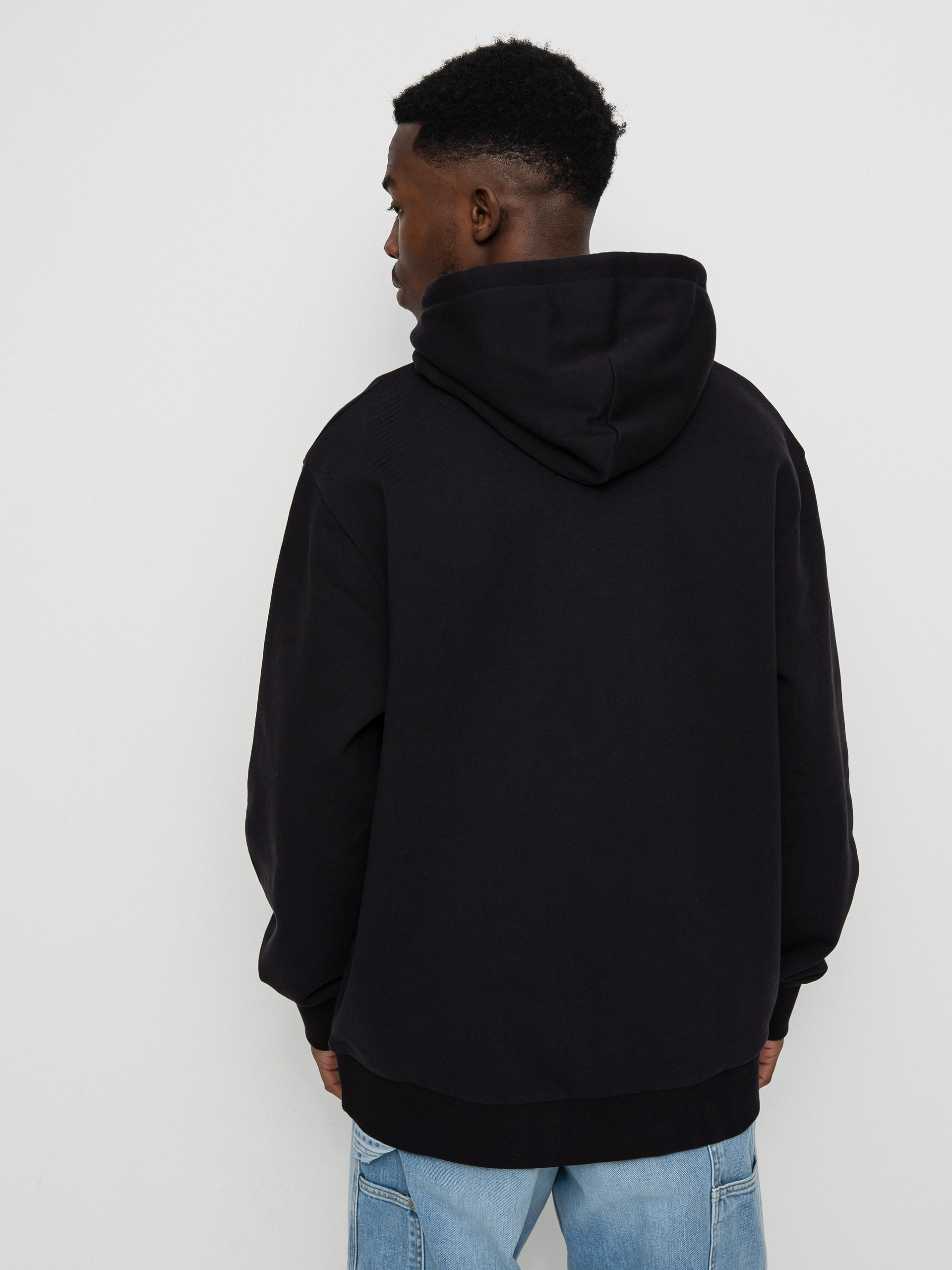 Carhartt WIP Script Embroidery HD Kapucnis pulóver (black/white)