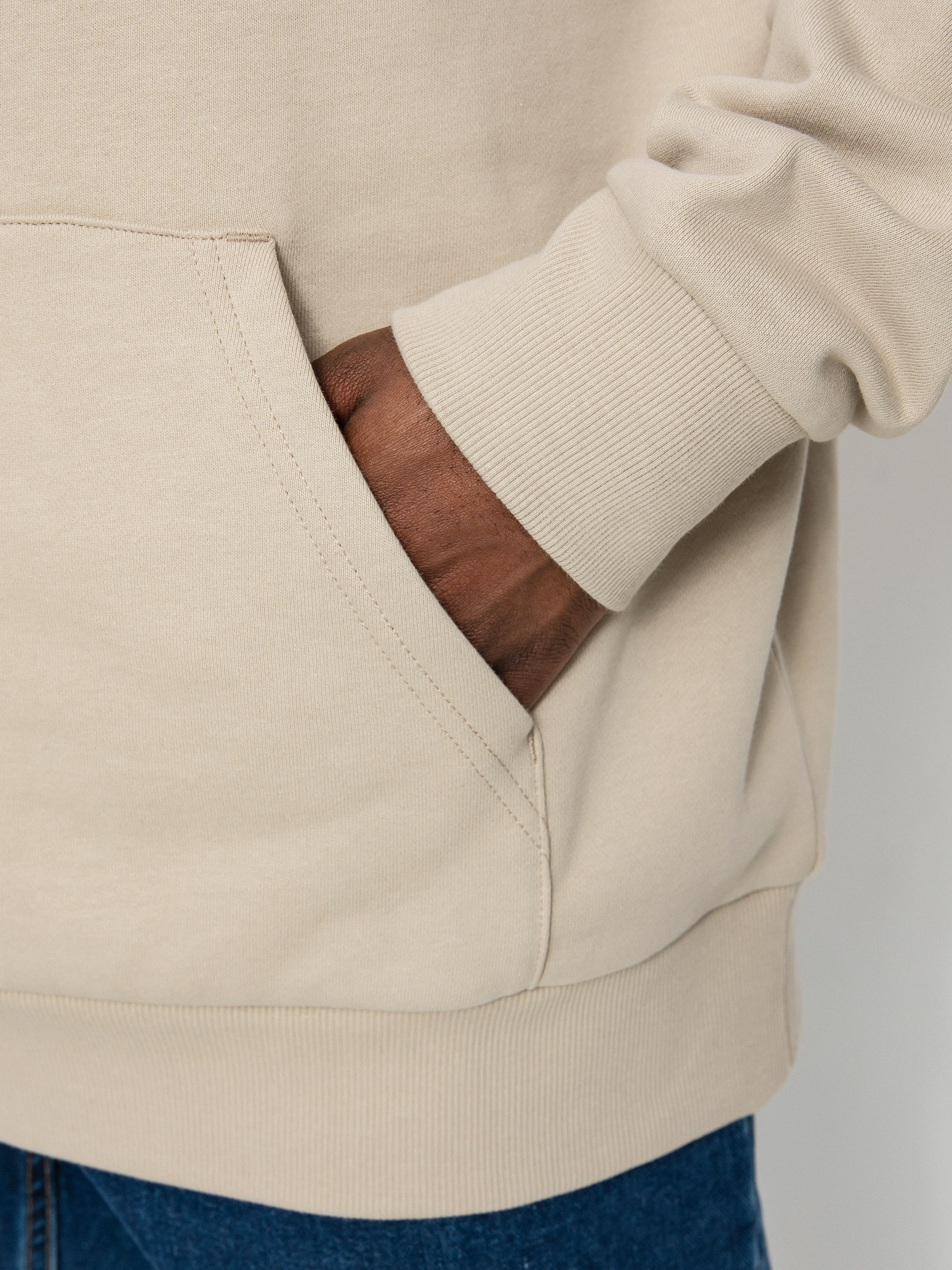 Carhartt WIP Script Embroidery HD Kapucnis pulóver (wall/black)