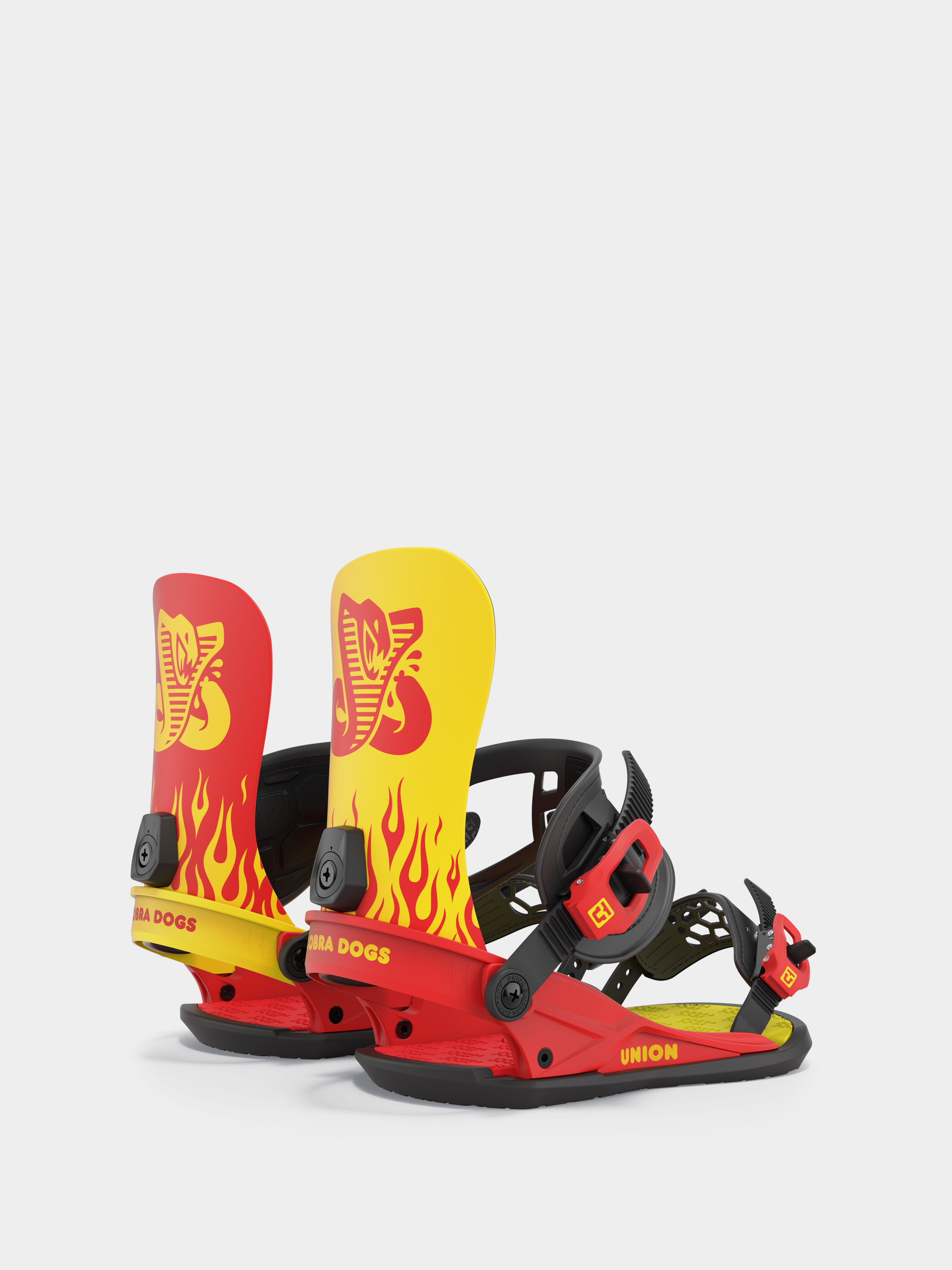 Férfi Union Strata x Cobra Dogs Snowboard kötés (yellow red)