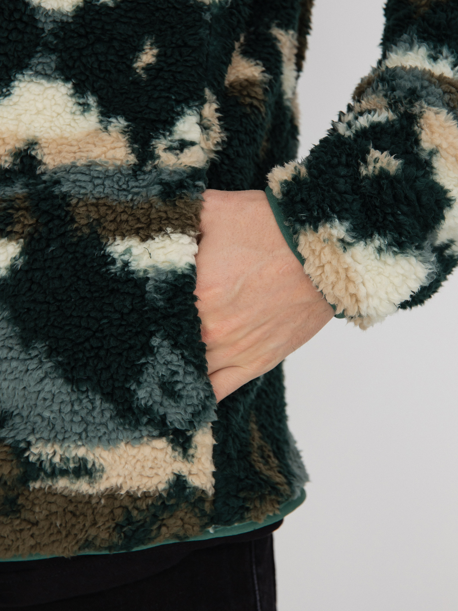 Férfi Columbia Winter Pass Print Fleece Full Zip Polár pulóver (spruce rocky mo)