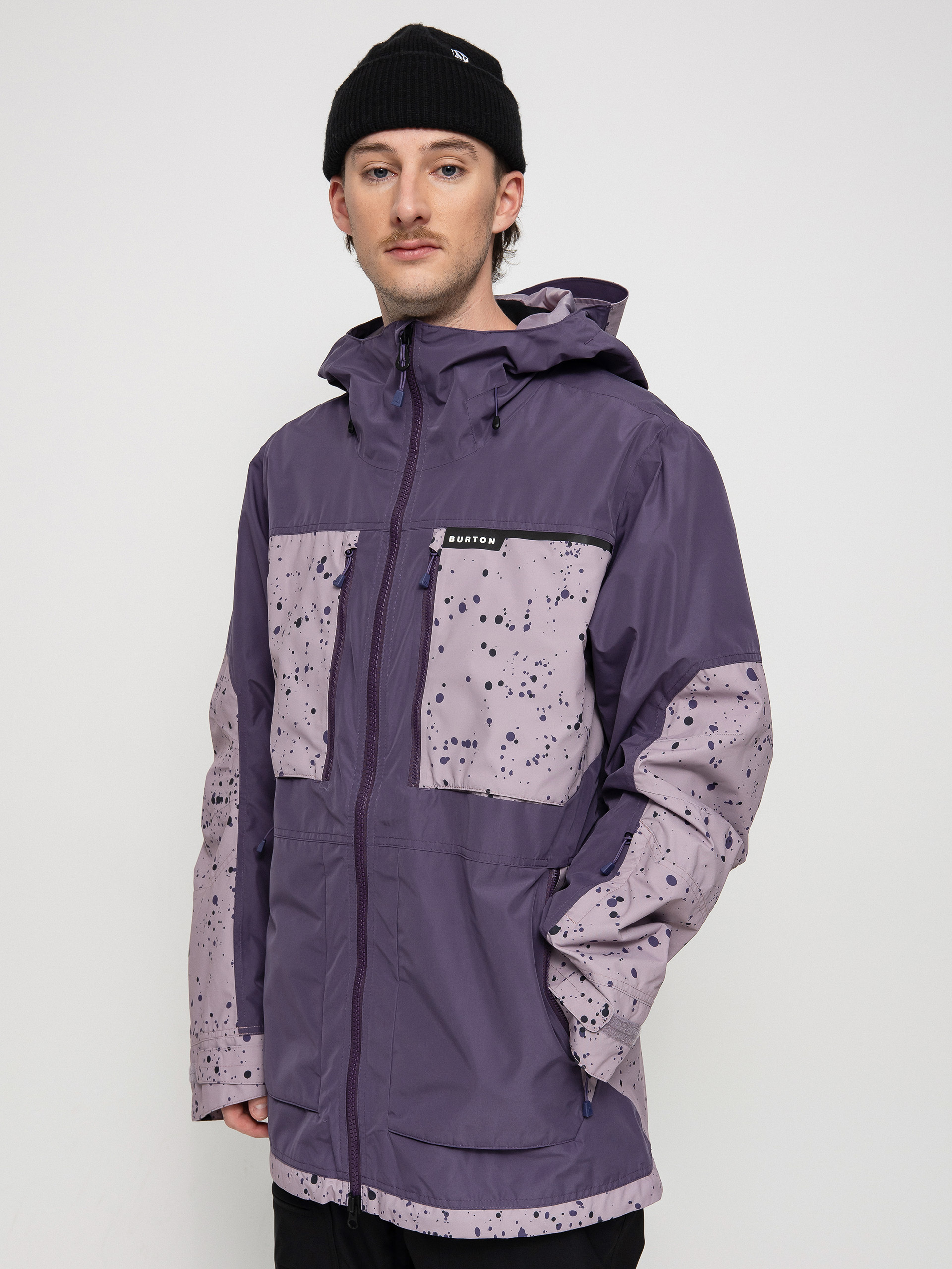 Férfi Burton Frostner Snowboard dzseki (violet halo/elderberry spatter)