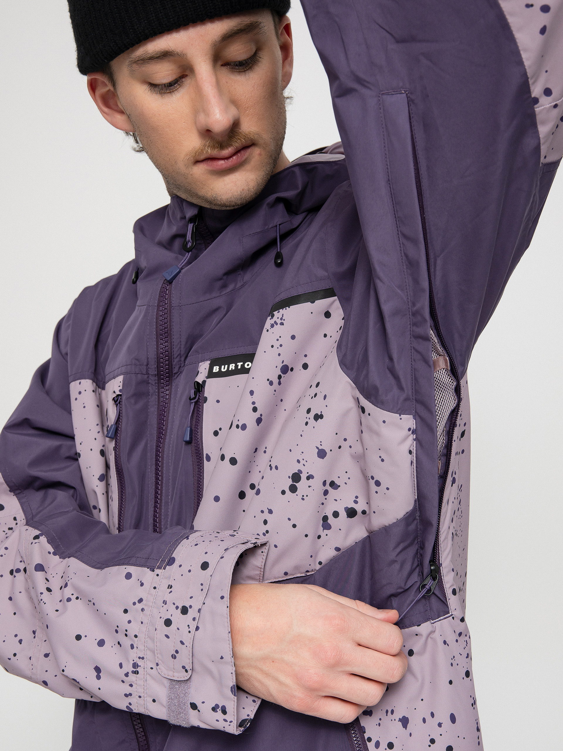 Férfi Burton Frostner Snowboard dzseki (violet halo/elderberry spatter)