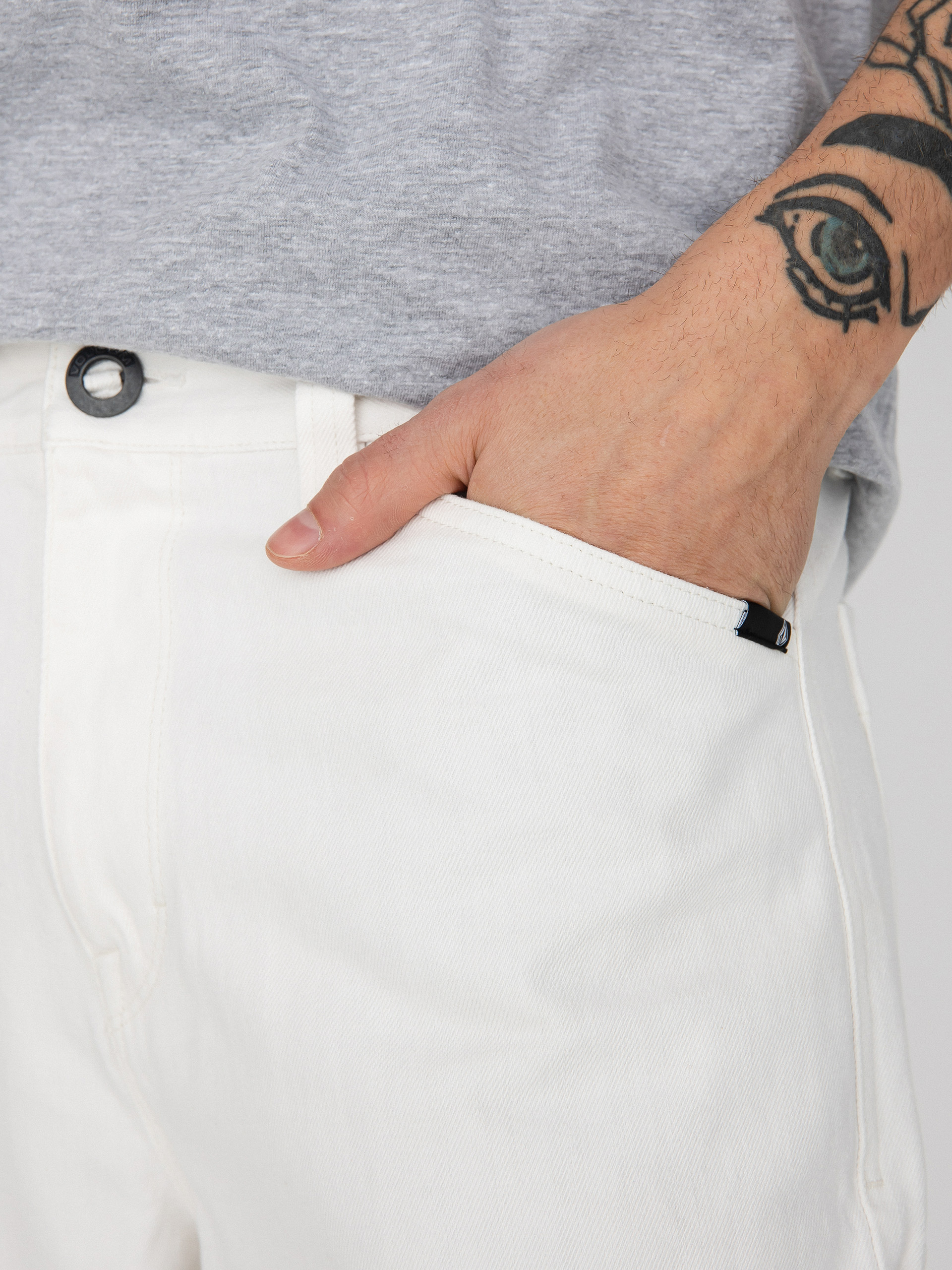 Volcom Kraftsman Kisnadrág (whitecap grey)