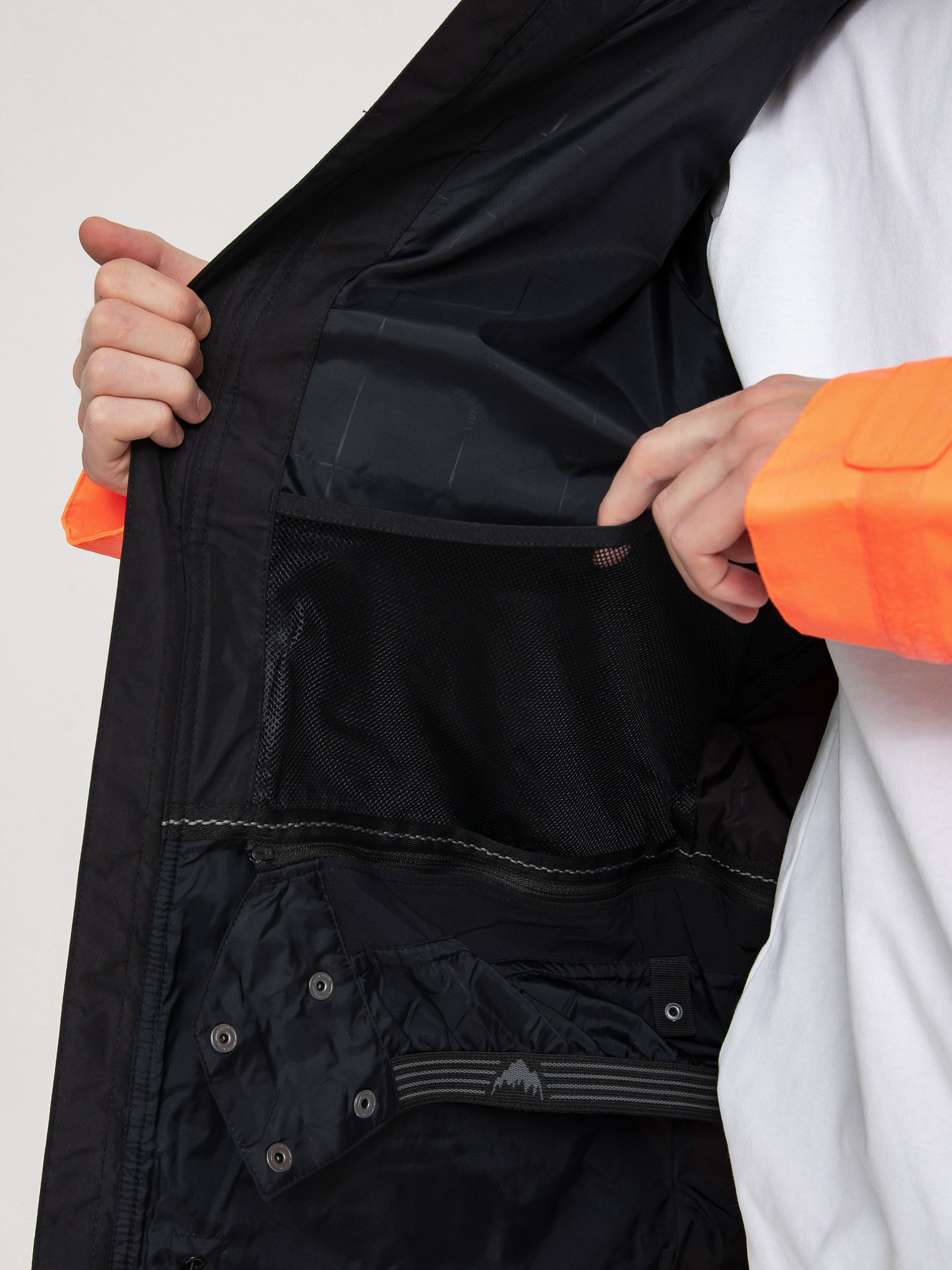 Férfi Burton Frostner Snowboard dzseki (true black/tetra orange)