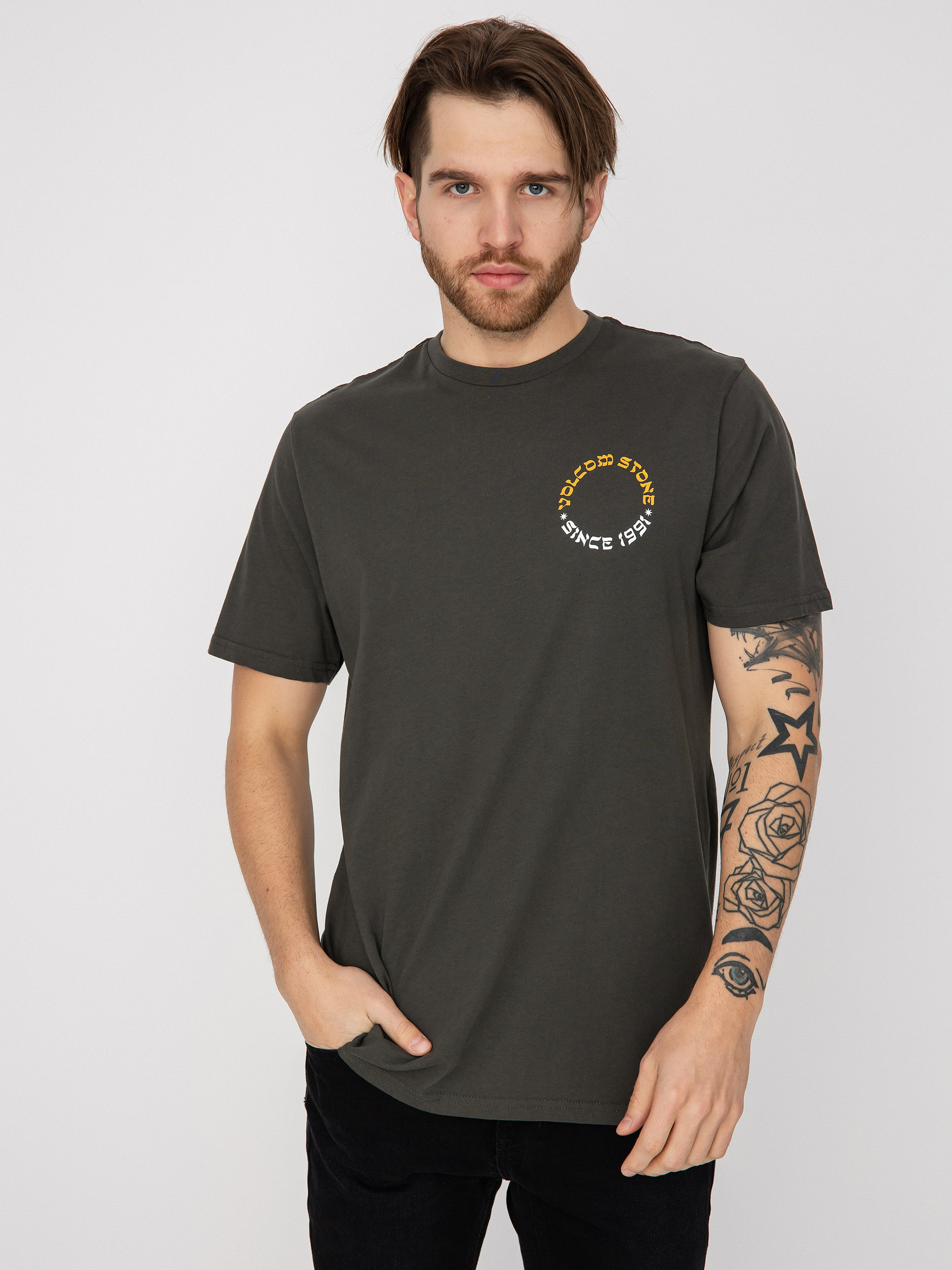 Volcom Stone Portal Fty póló (rinsed black)