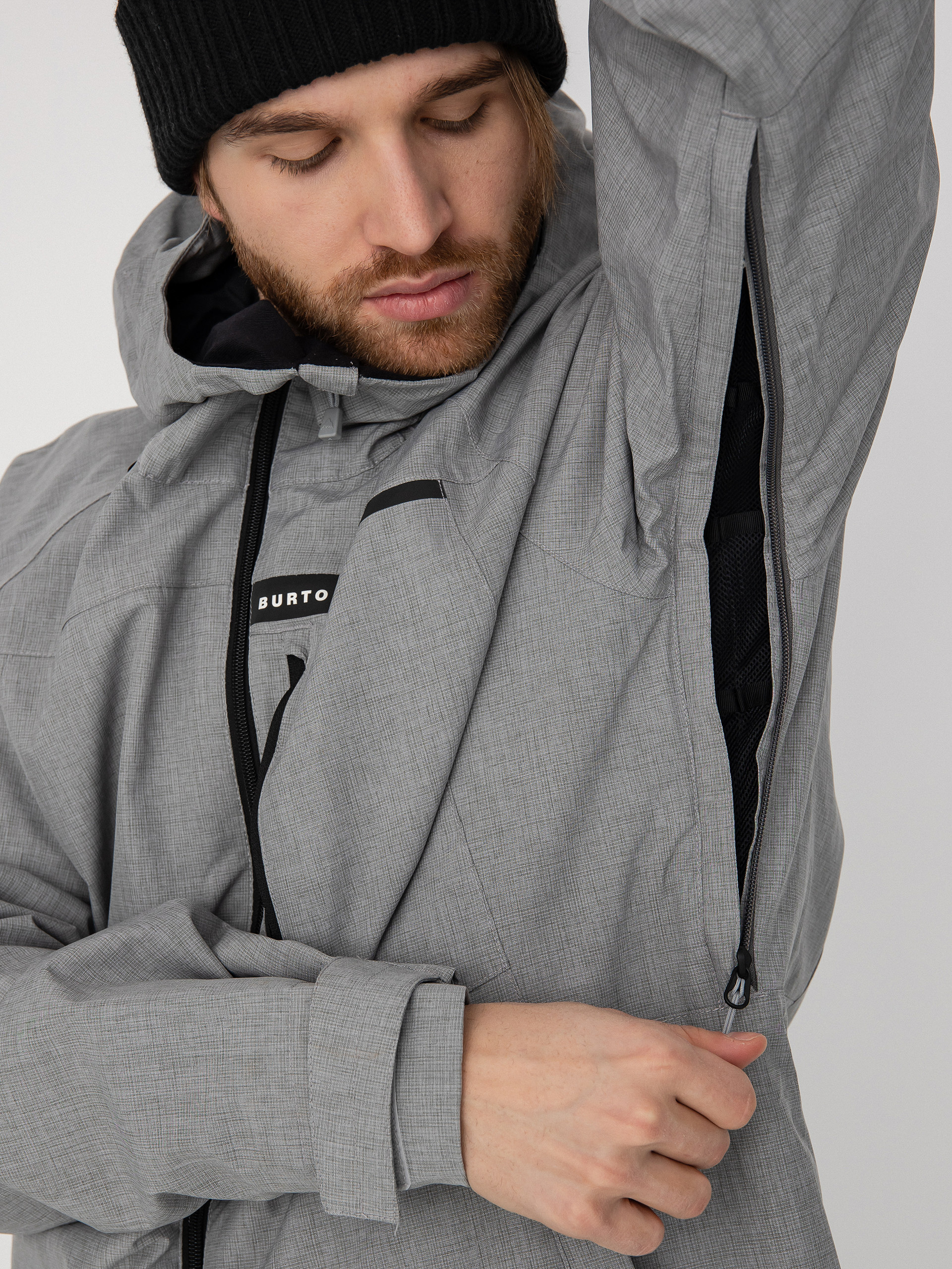 Férfi Burton Lodgepole Snowboard dzseki (sharkskin)