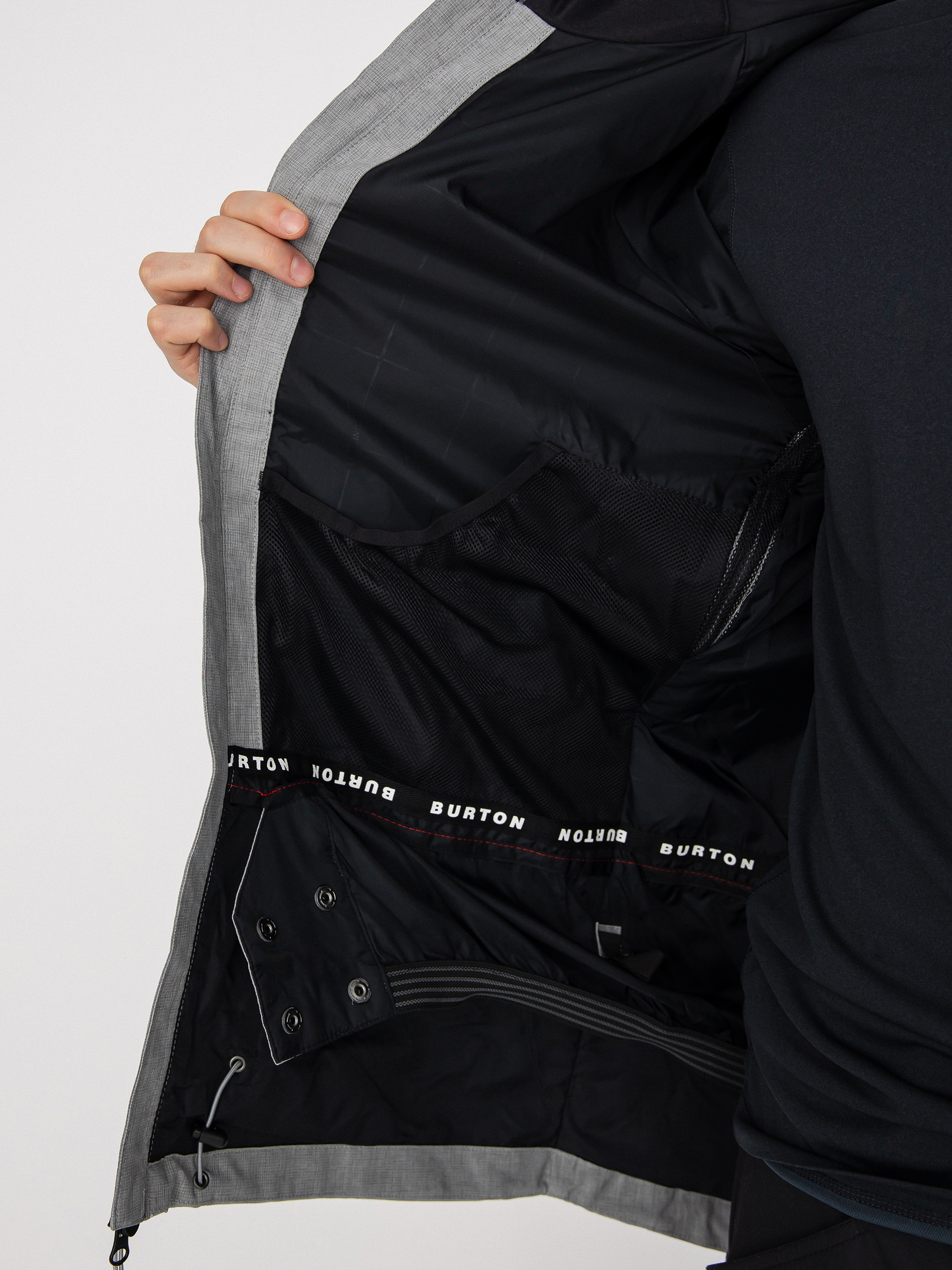 Férfi Burton Lodgepole Snowboard dzseki (sharkskin)