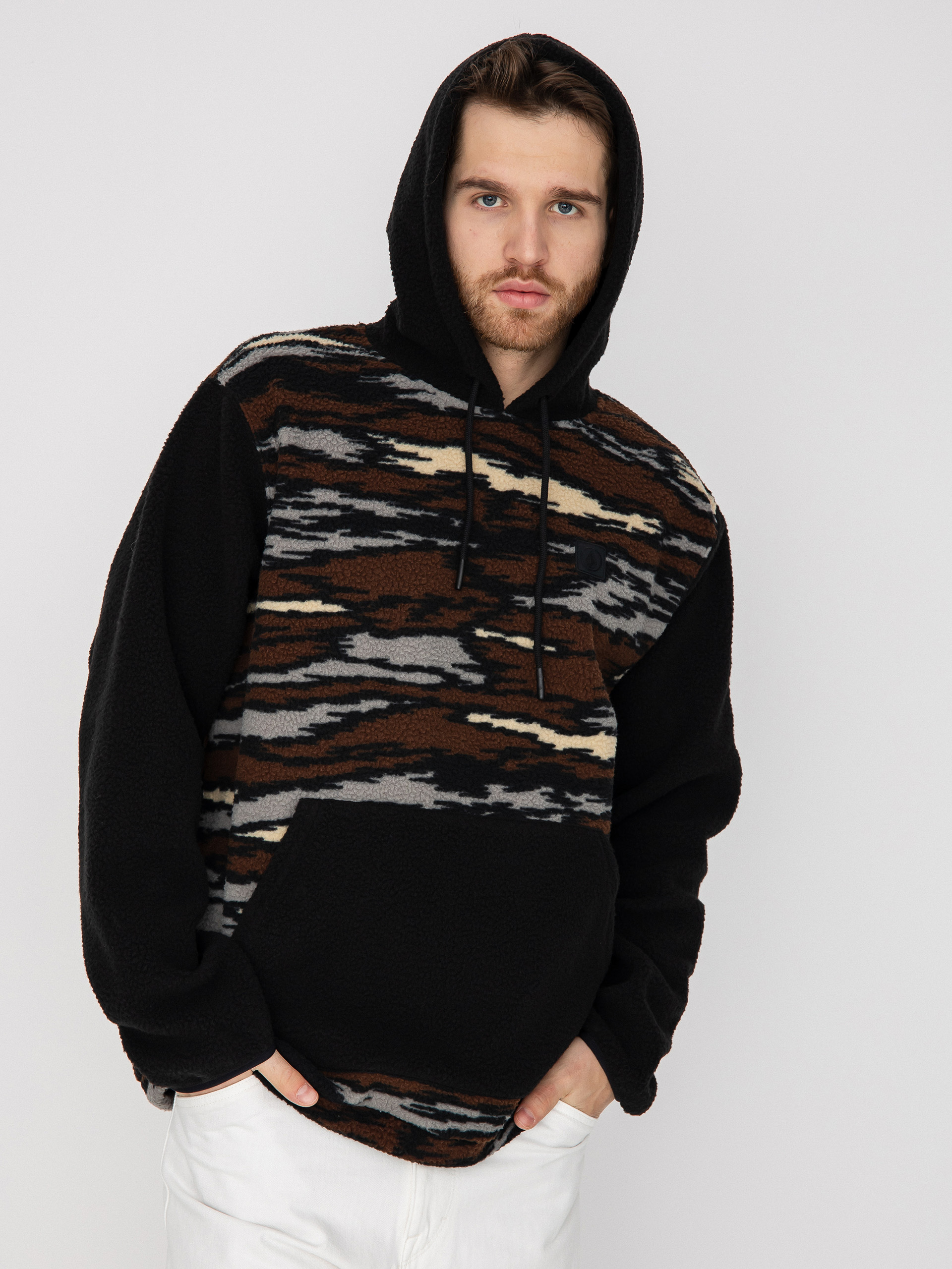 Volcom Iso91 HD Kapucnis pulóver (bark brown)