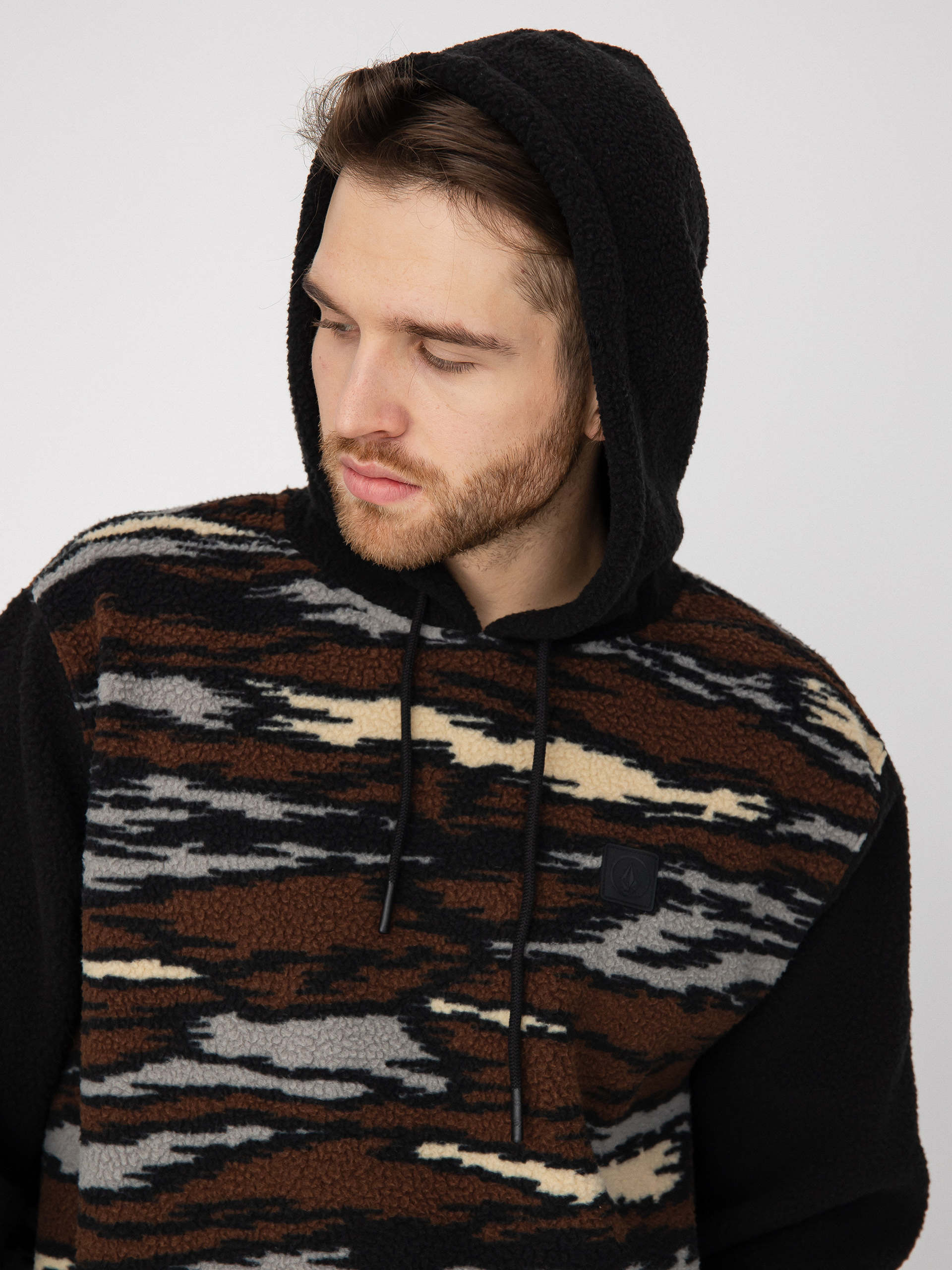 Volcom Iso91 HD Kapucnis pulóver (bark brown)