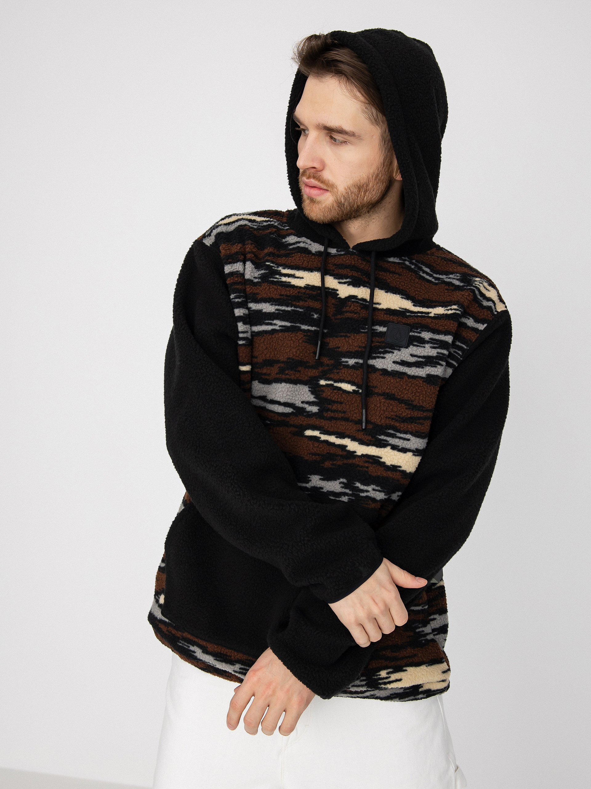 Volcom Iso91 HD Kapucnis pulóver (bark brown)