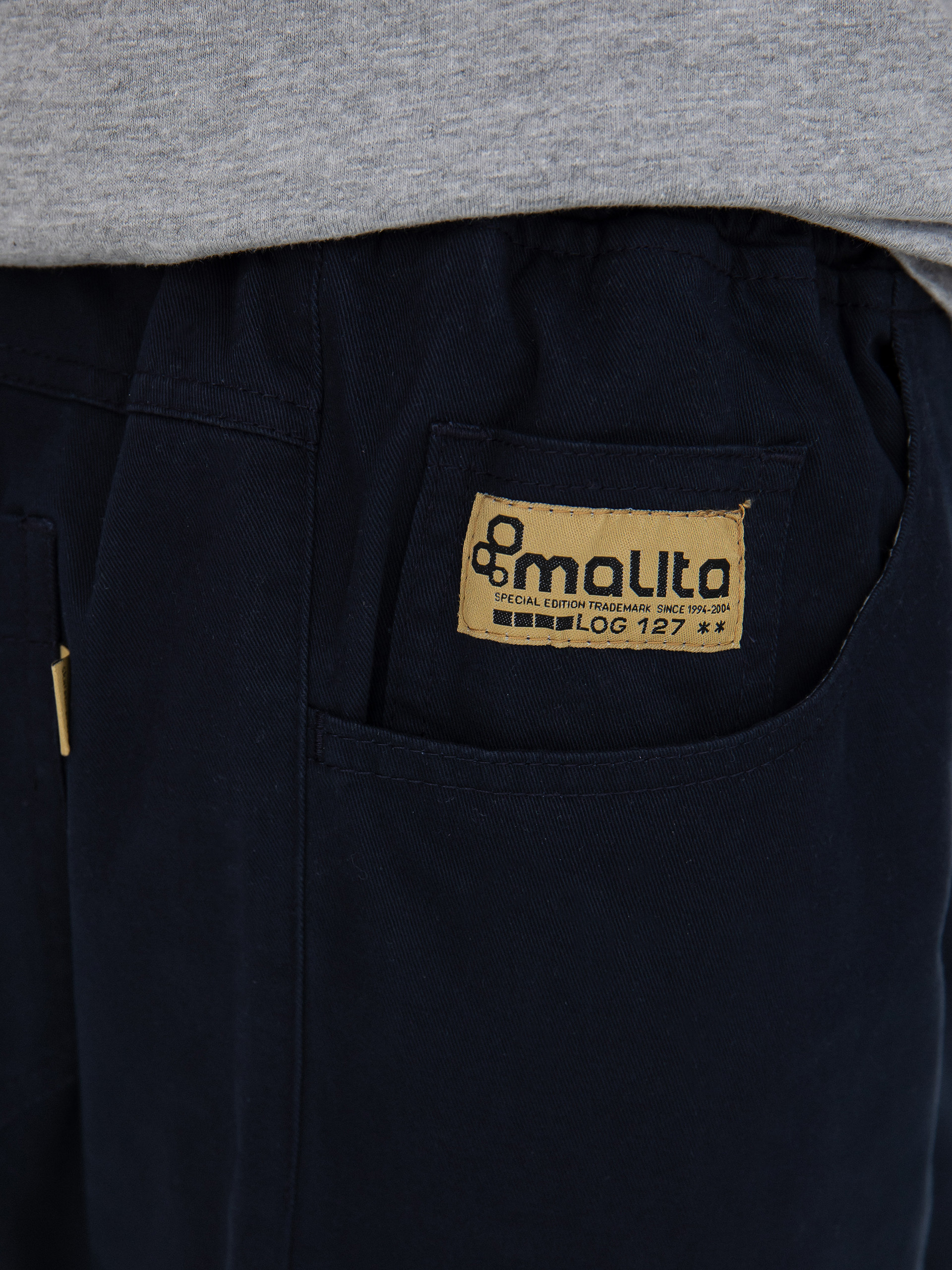 Malita Chino Log Sl Kisnadrág (elastic navy)