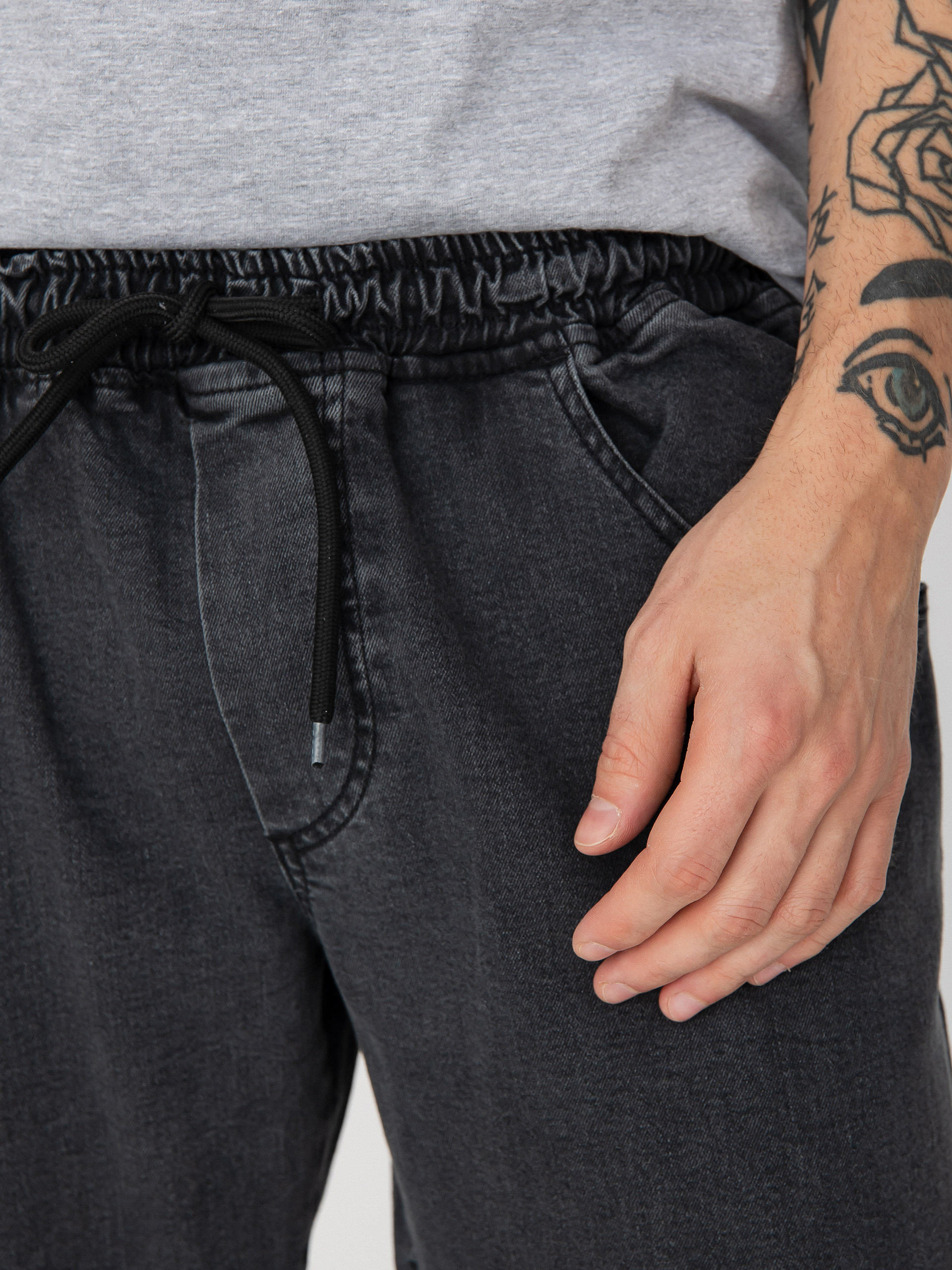 Malita Jeans Log Sl Kisnadrág (elastic black)