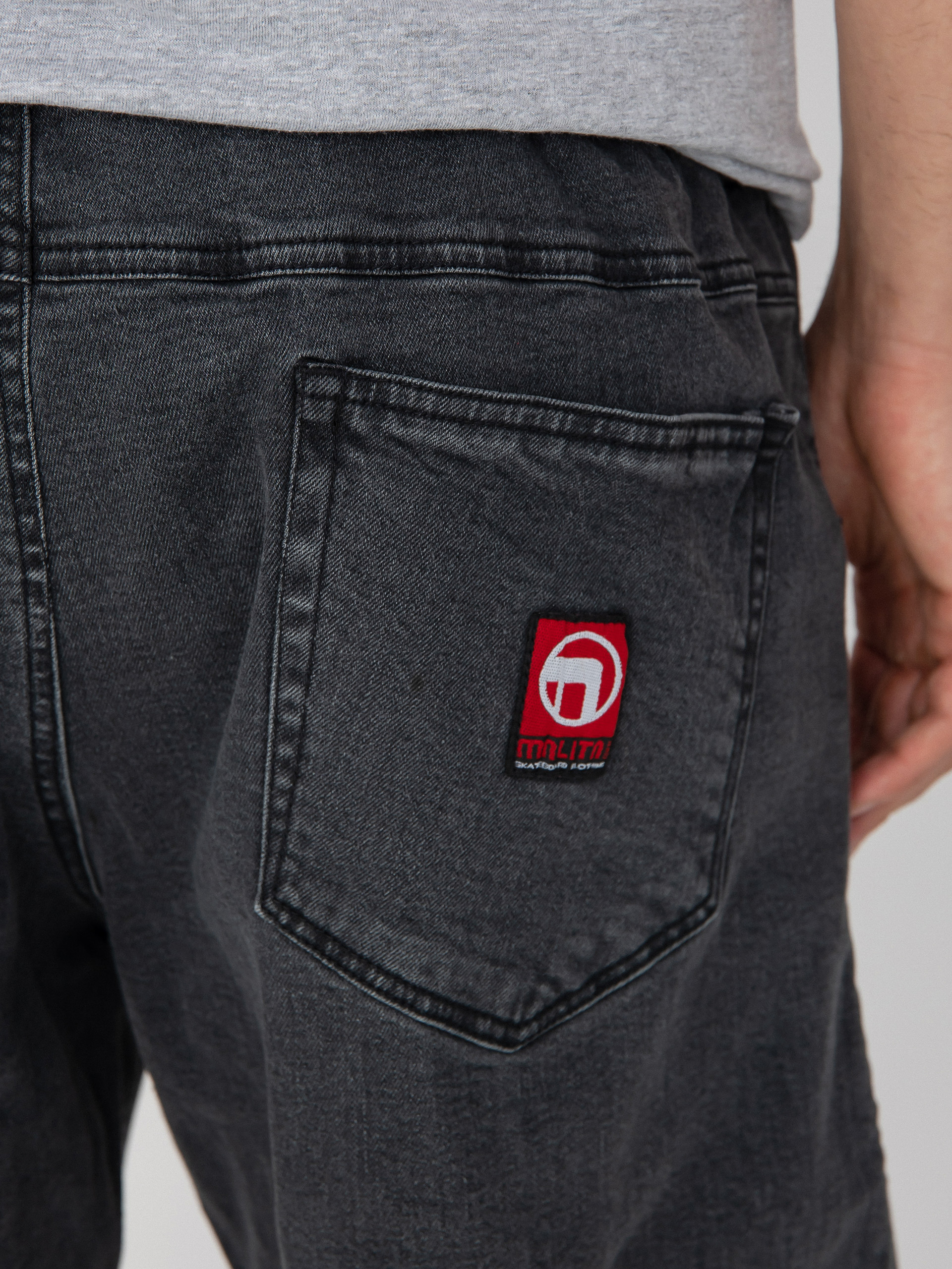 Malita Jeans Log Sl Kisnadrág (elastic black)