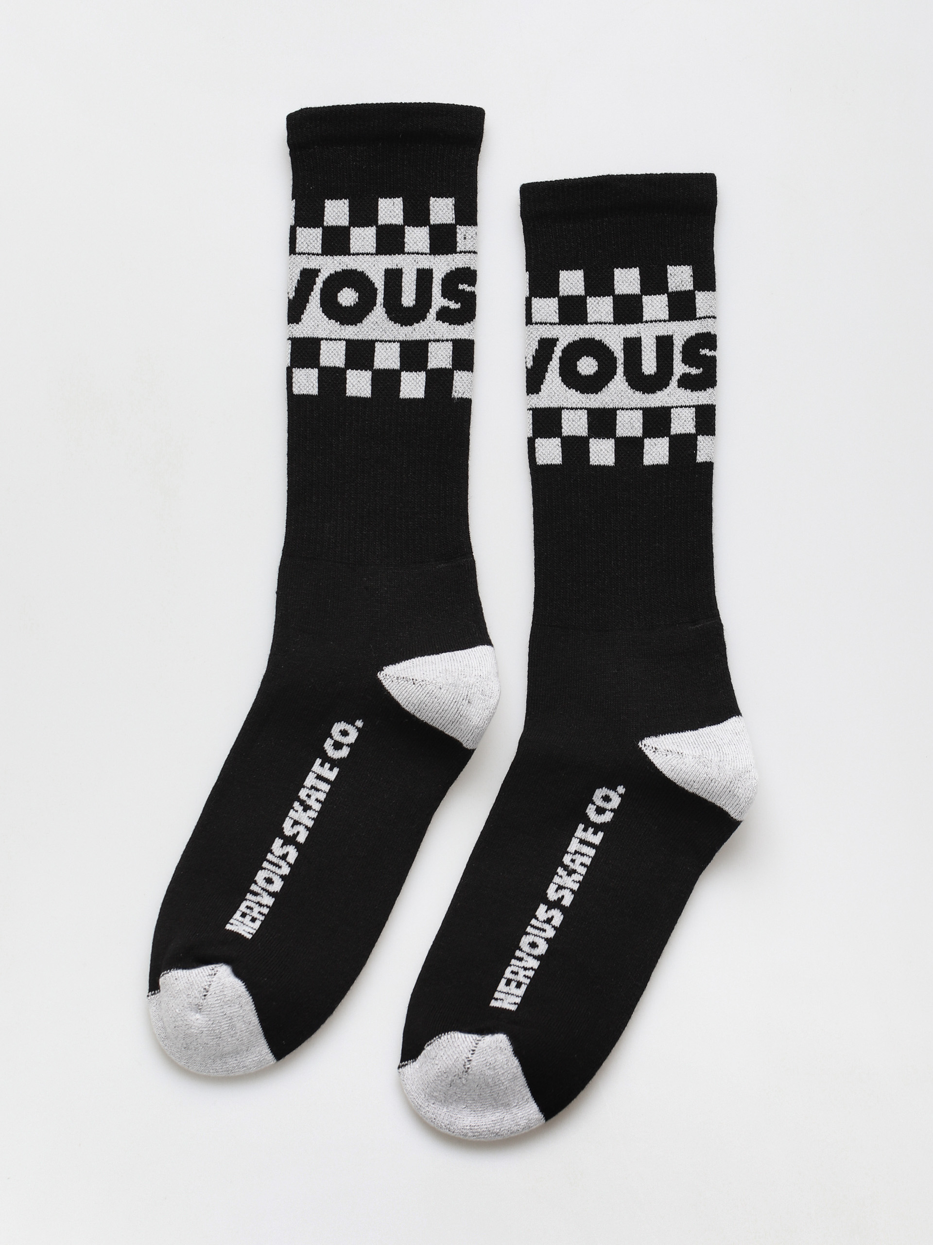 Nervous Chessboard Zokni (black)