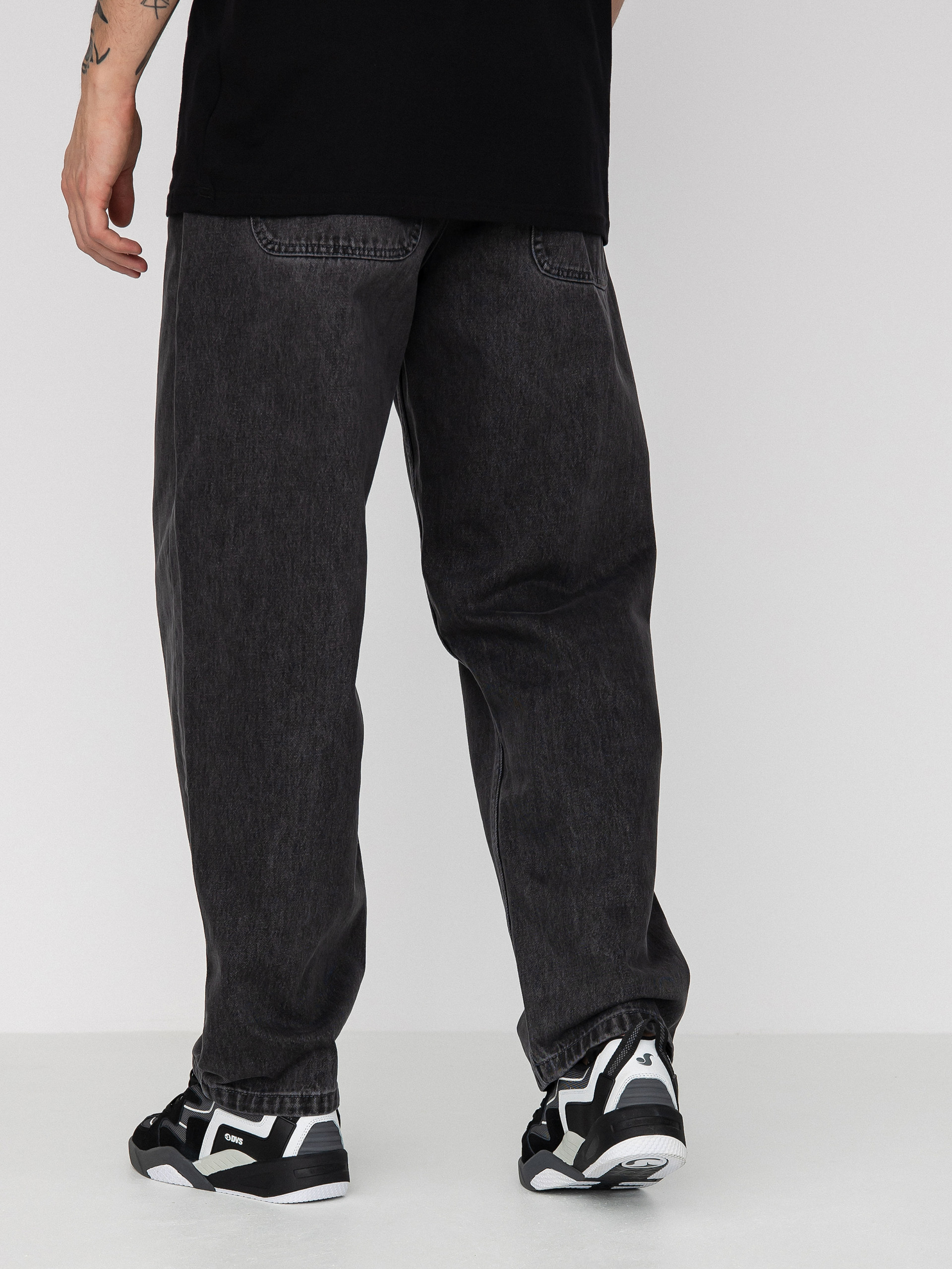 MassDnm Craft Jeans Baggy Fit Kisnadrág (black washed)