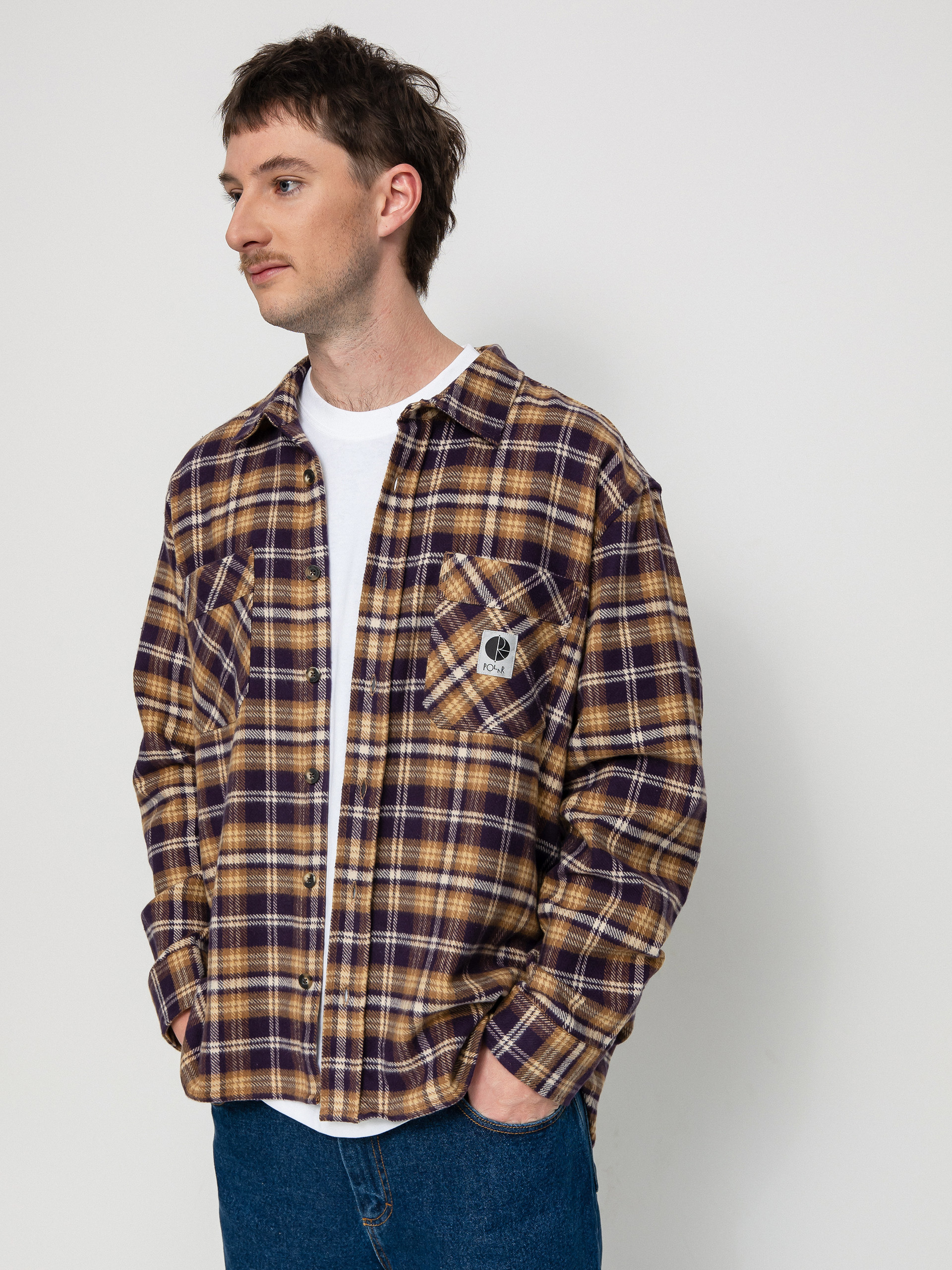 Polar Skate Flannel Ing (plum)
