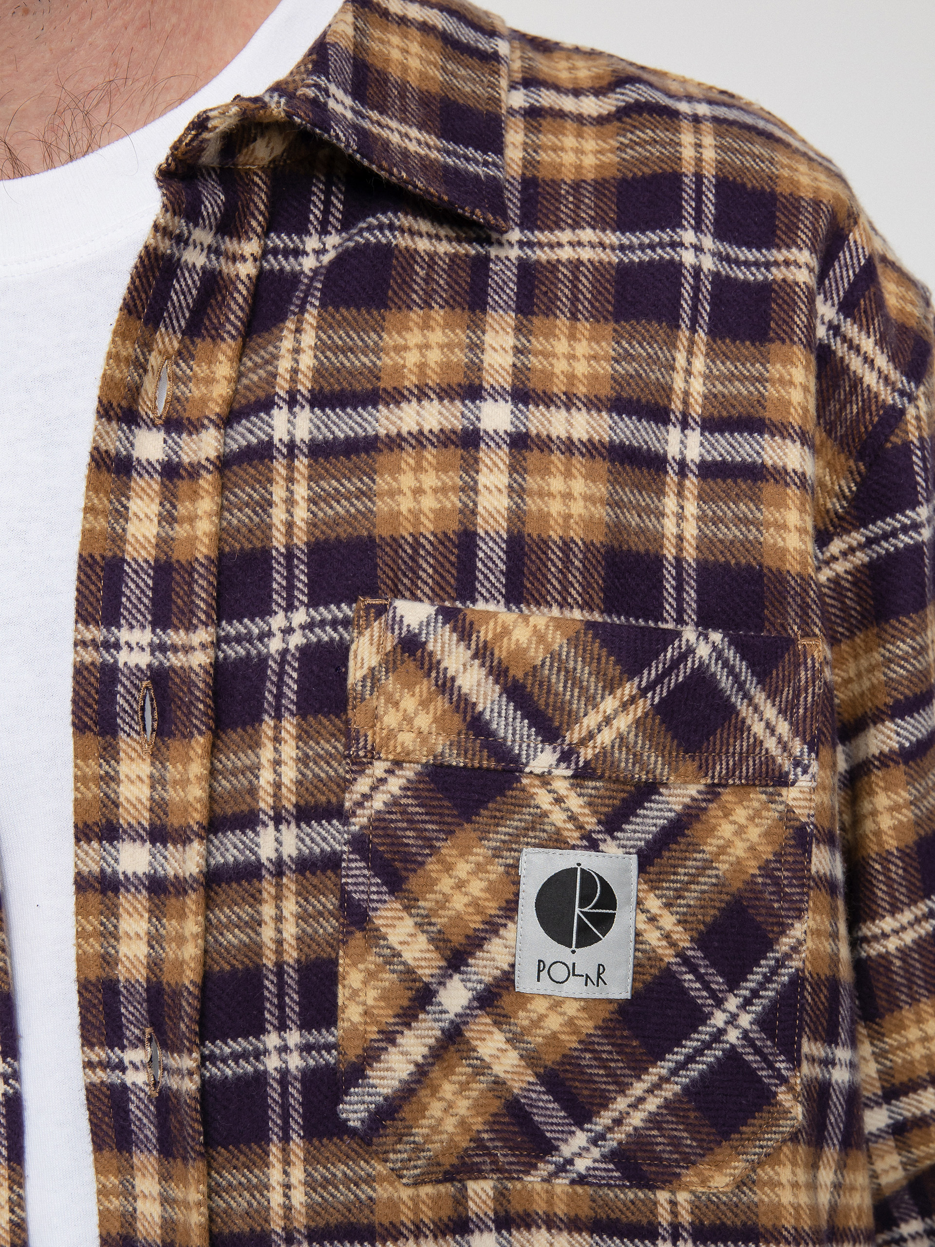 Polar Skate Flannel Ing (plum)