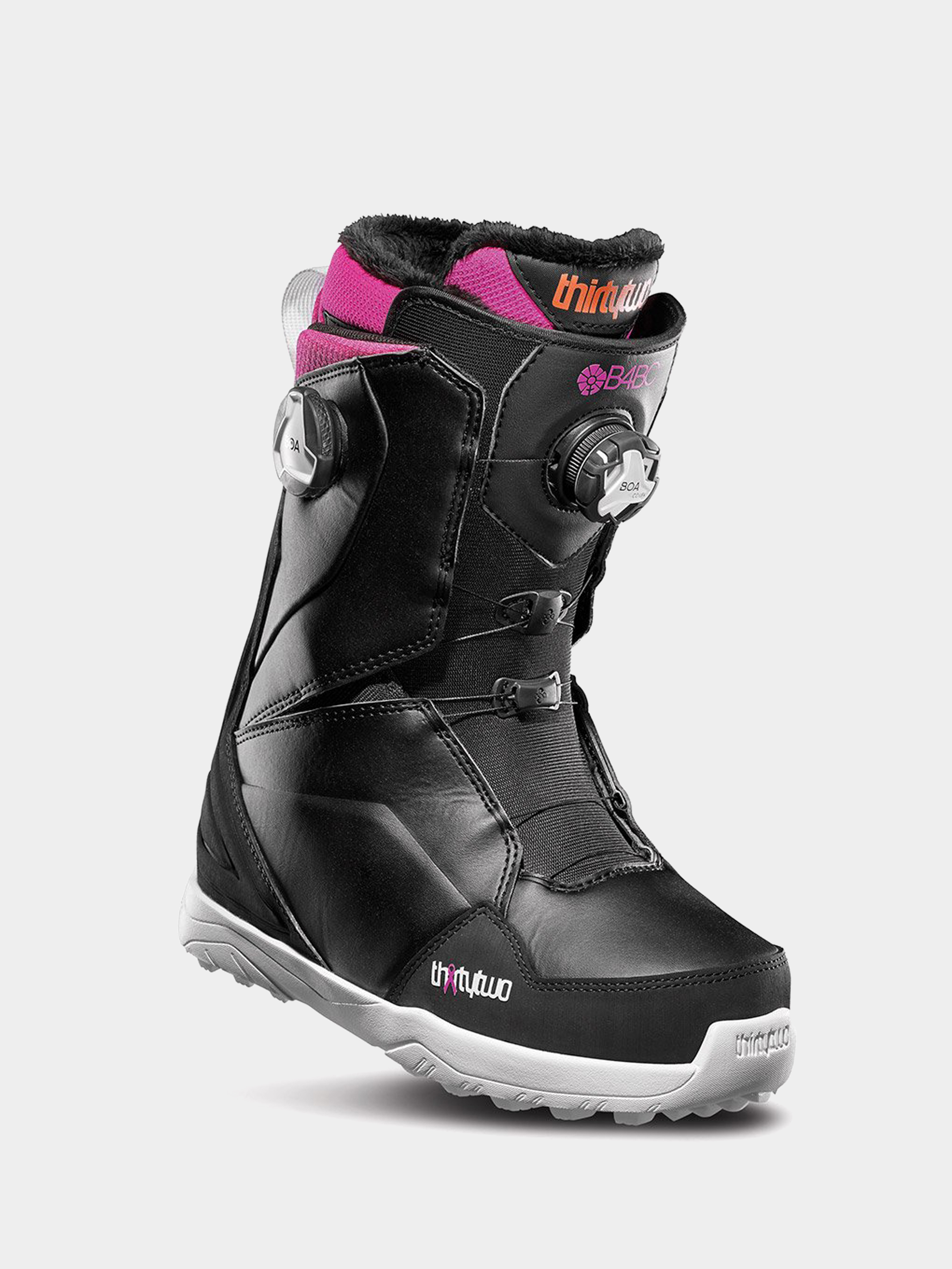 Női ThirtyTwo Lashed Double Boa Snowboard cipők (black/pink)
