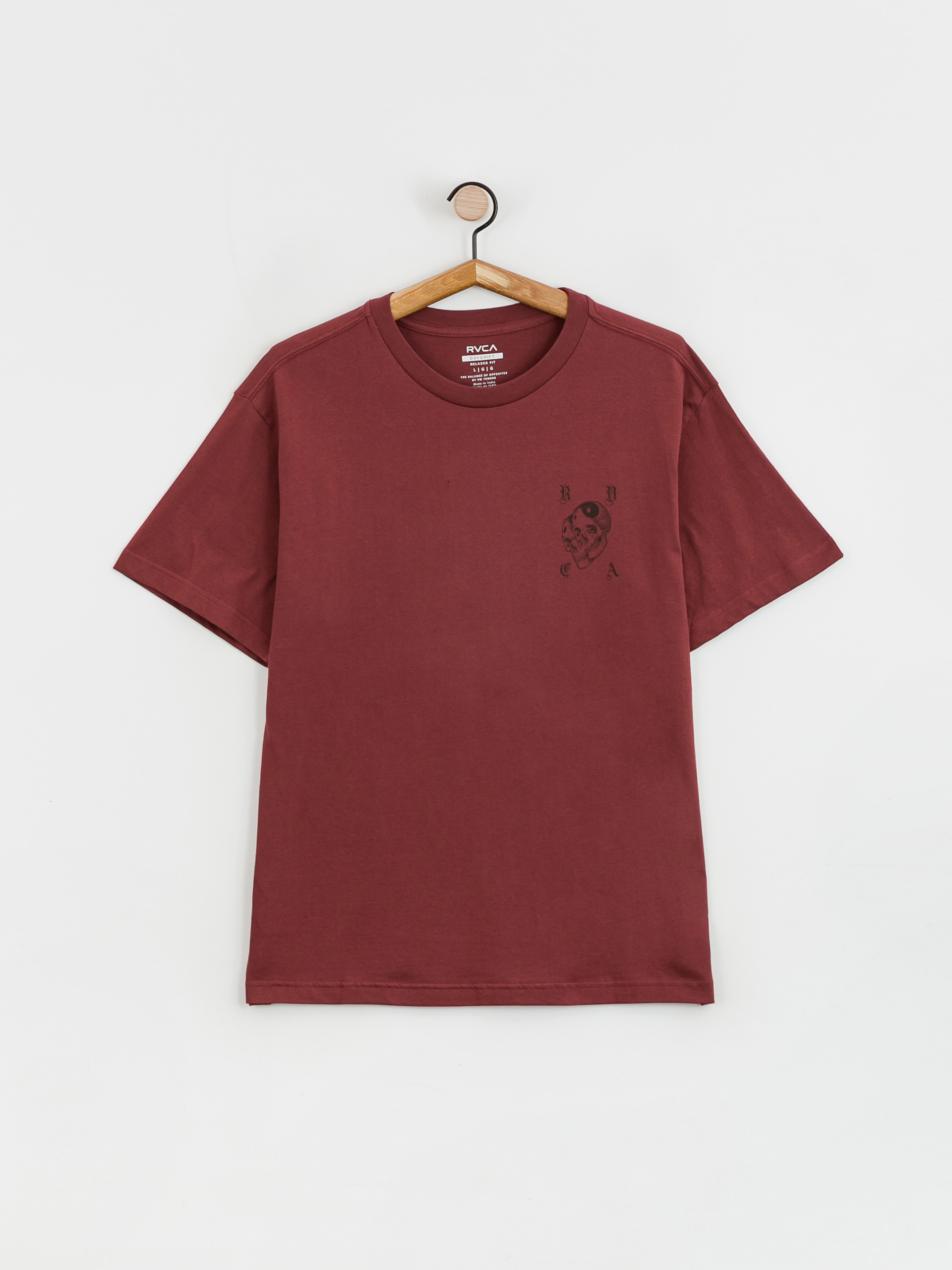 RVCA Cosmic Crew póló (oxblood red)