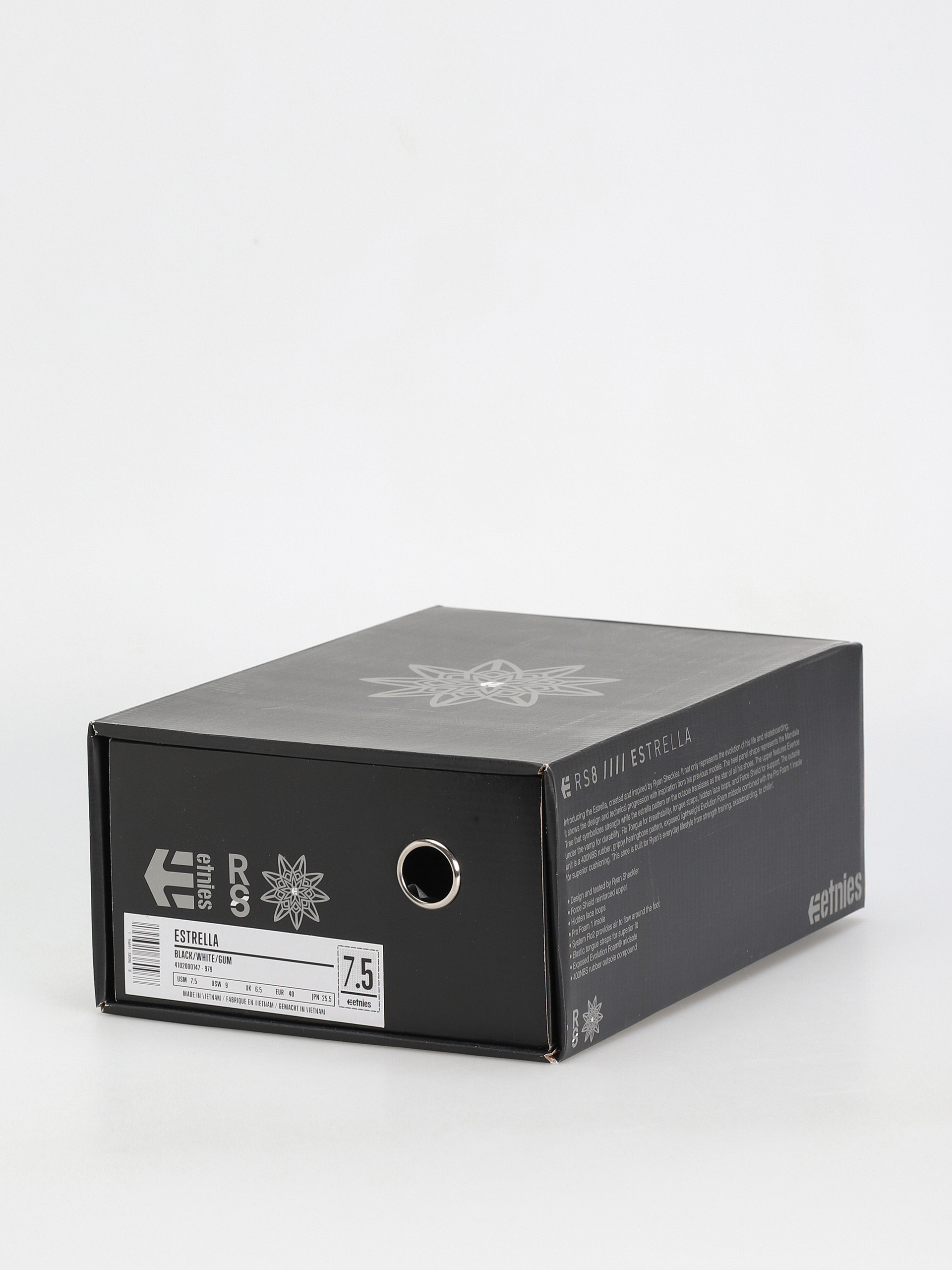 Etnies Estrella Cipők (black/white/gum)