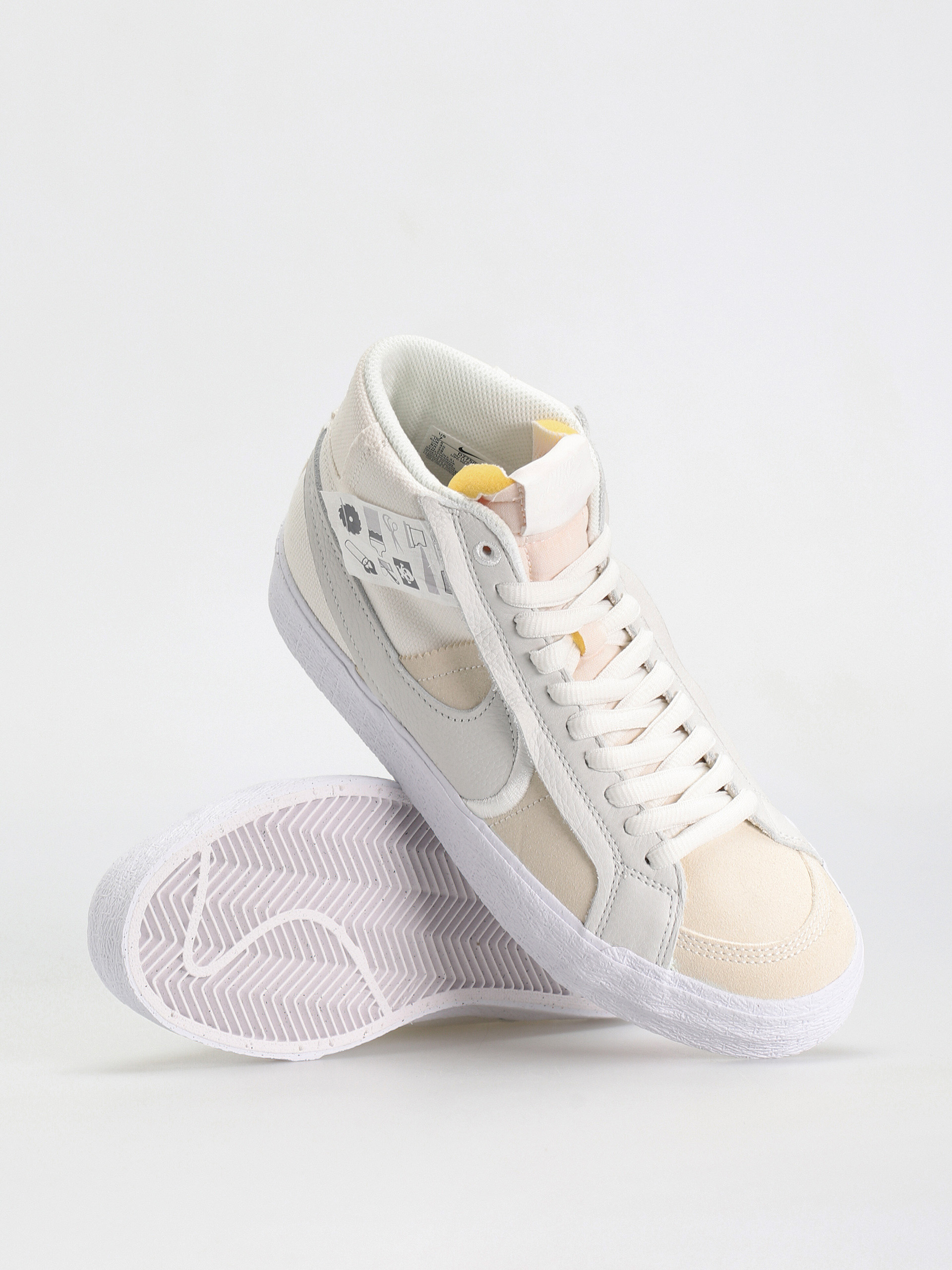Nike SB Zoom Blazer Mid Prm Cipők (summit white/summit white)