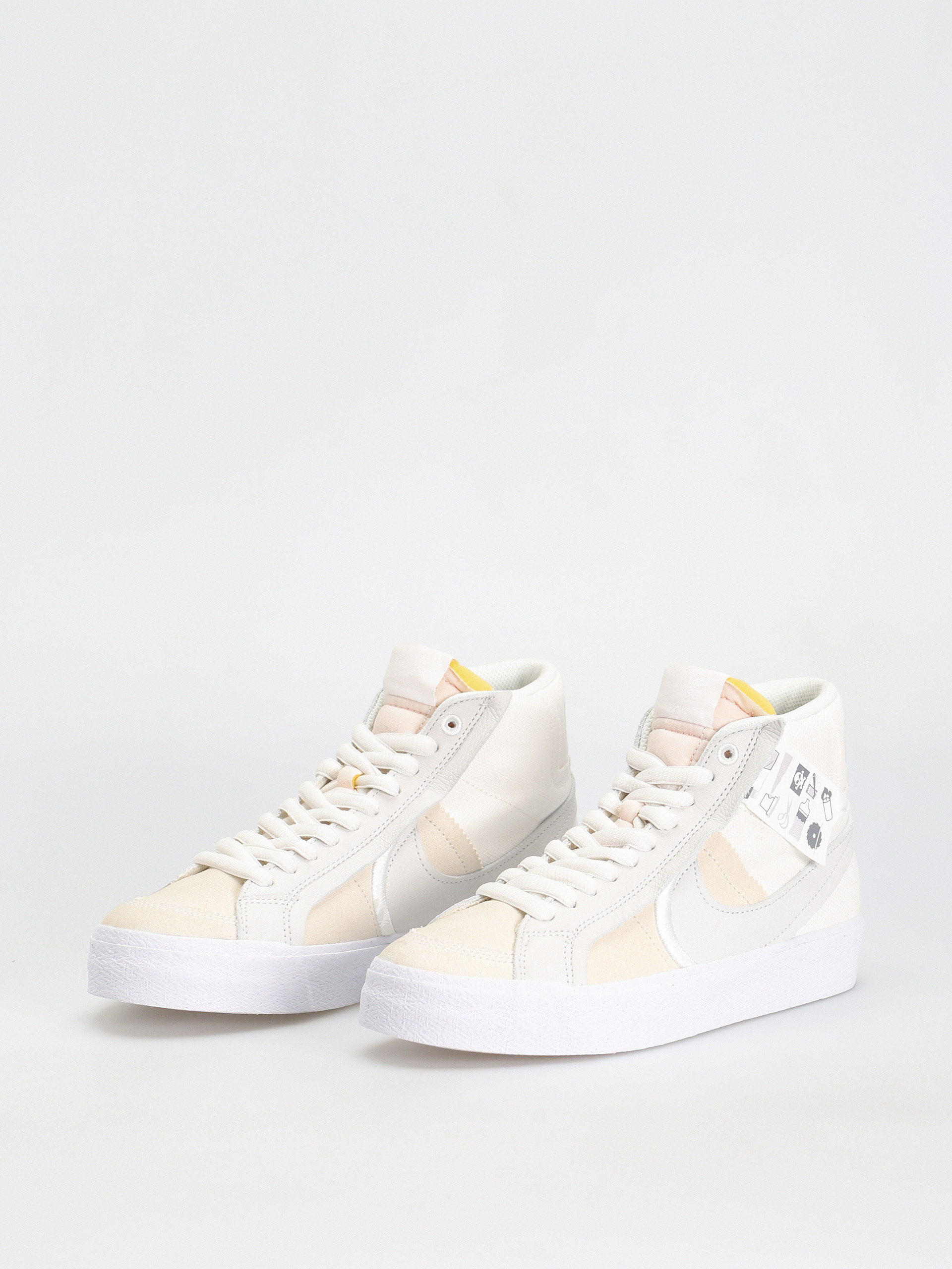Nike SB Zoom Blazer Mid Prm Cipők (summit white/summit white)