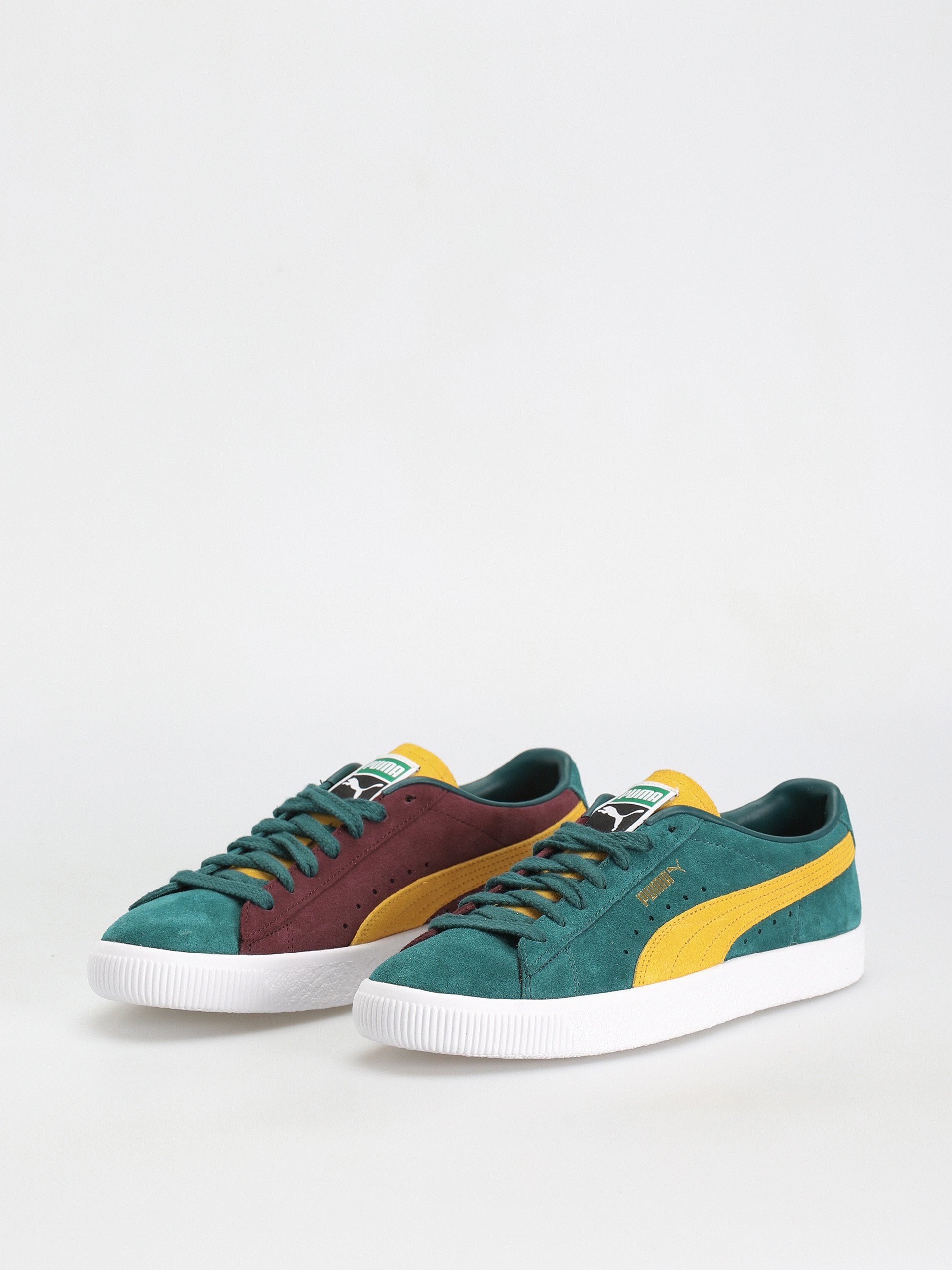 Puma Suede Vtg Teams Cipők (varsity green/mustard seed/aubergine)