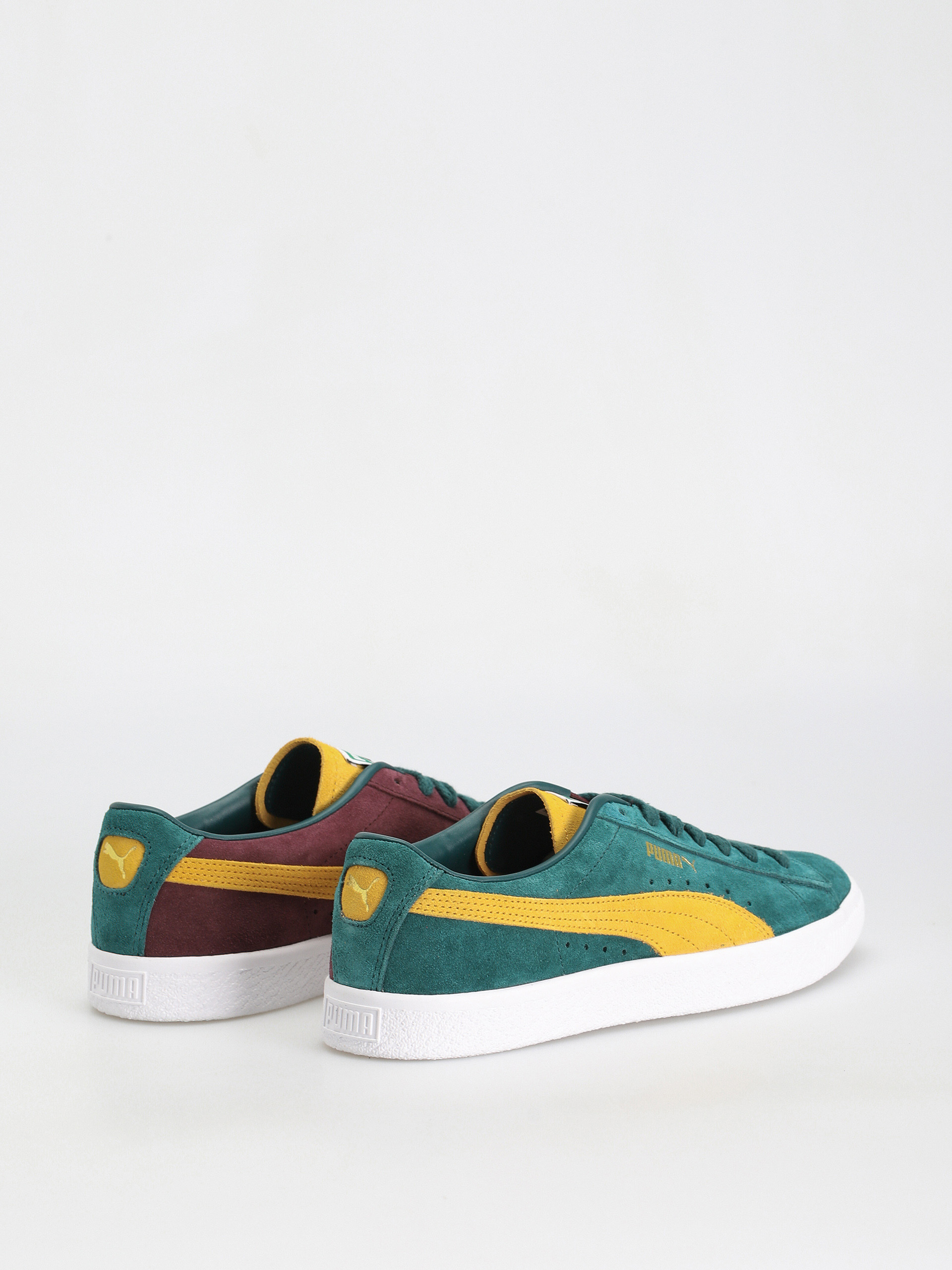 Puma Suede Vtg Teams Cipők (varsity green/mustard seed/aubergine)