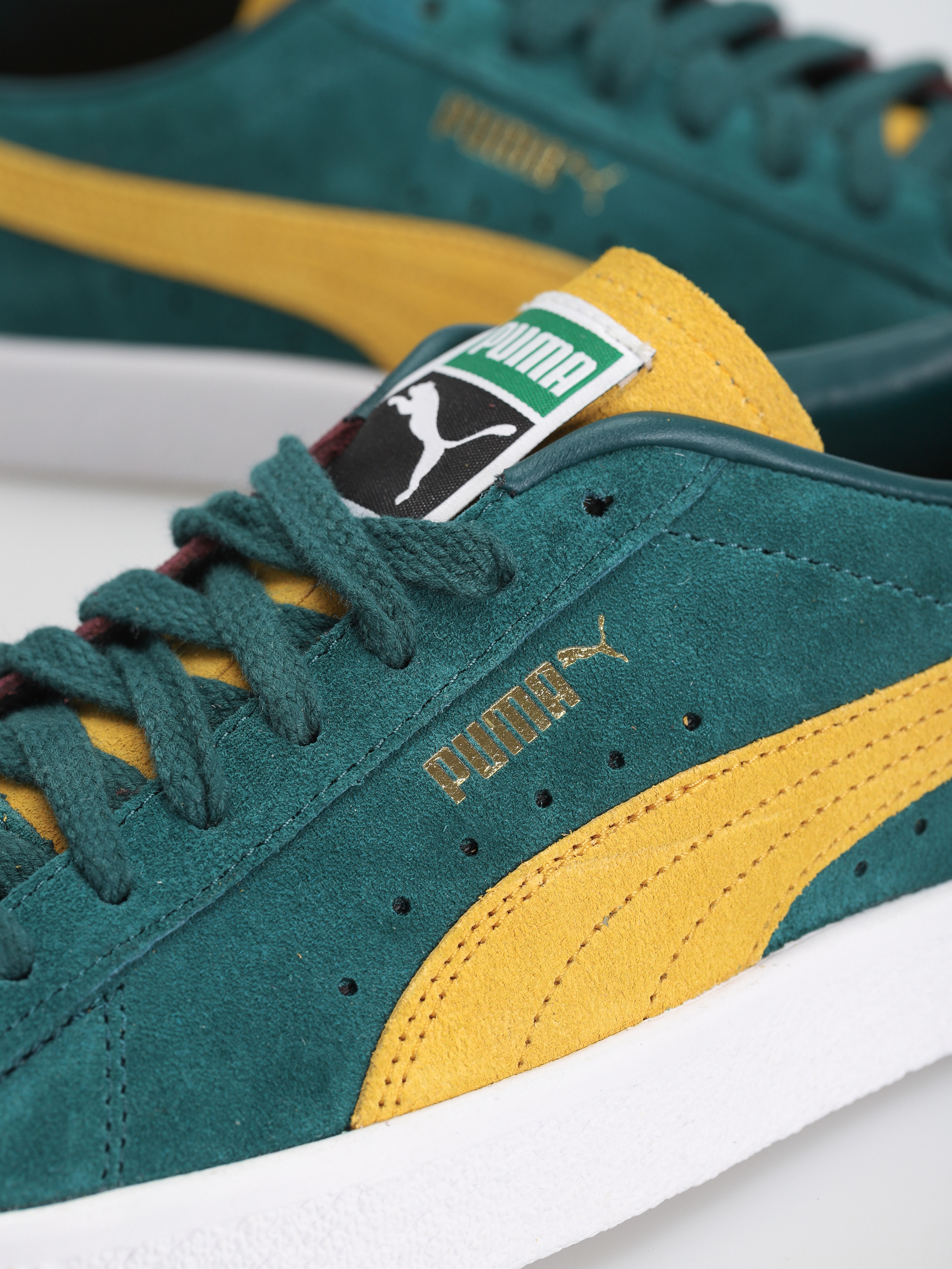 Puma Suede Vtg Teams Cipők (varsity green/mustard seed/aubergine)