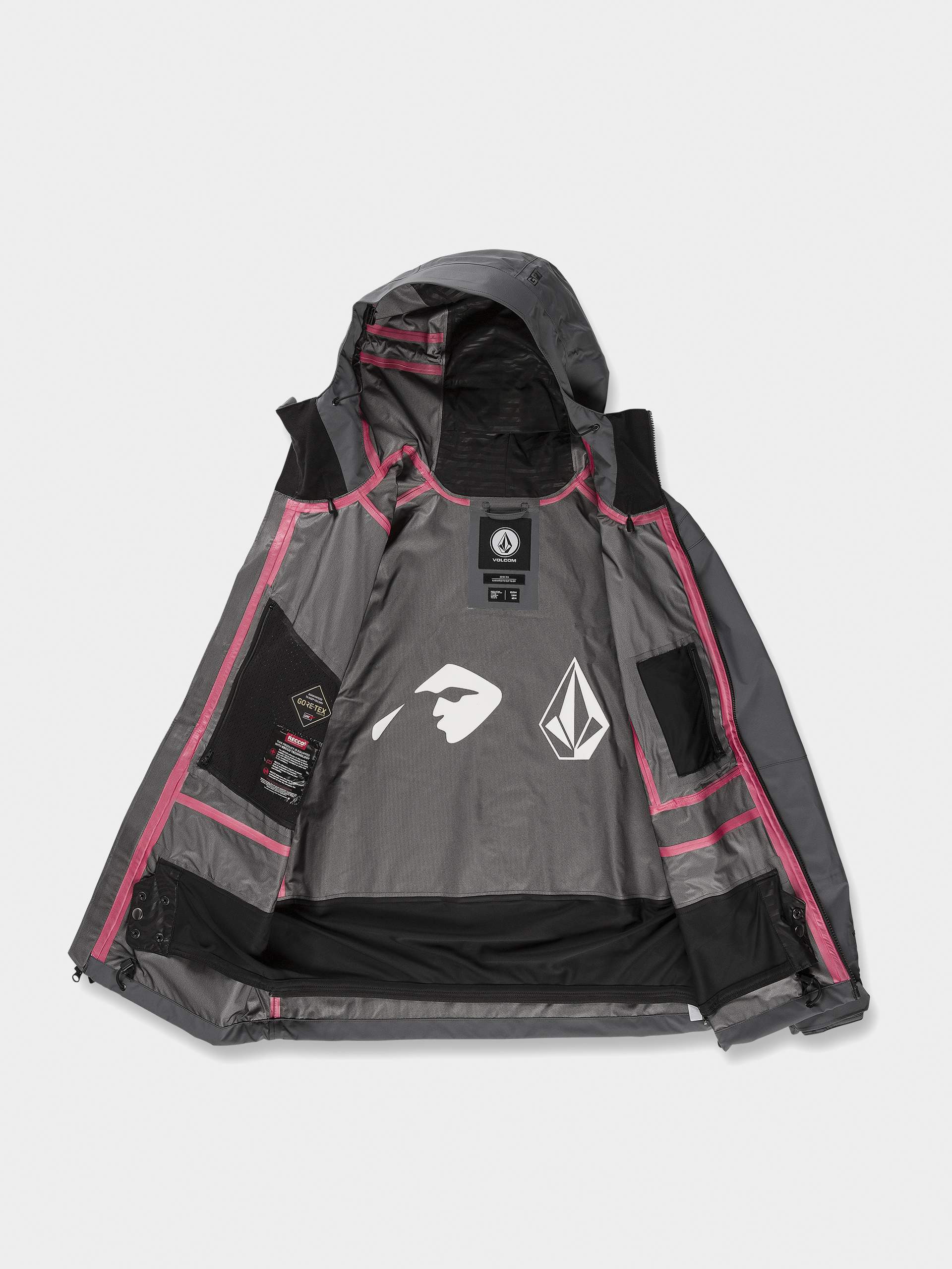 Férfi Volcom Guide Gore Tex Snowboard dzseki (dark grey)