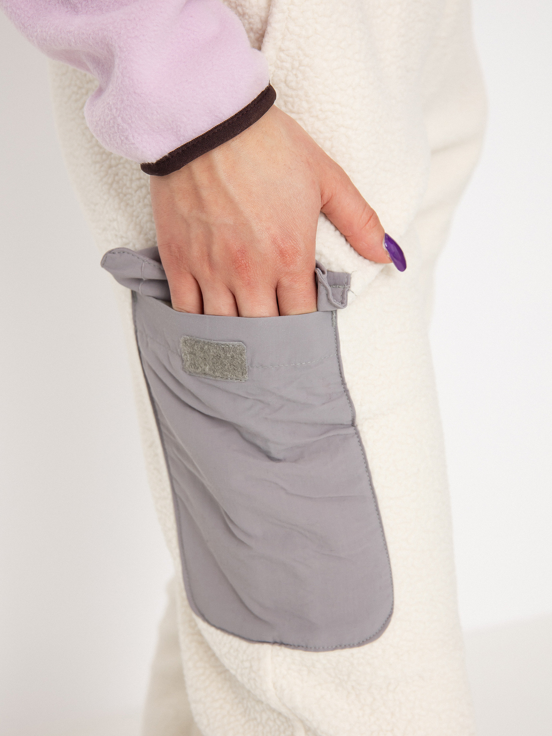 Columbia Echo Hills Sherpa Jogger Kisnadrág Wmn (chalk light gr)