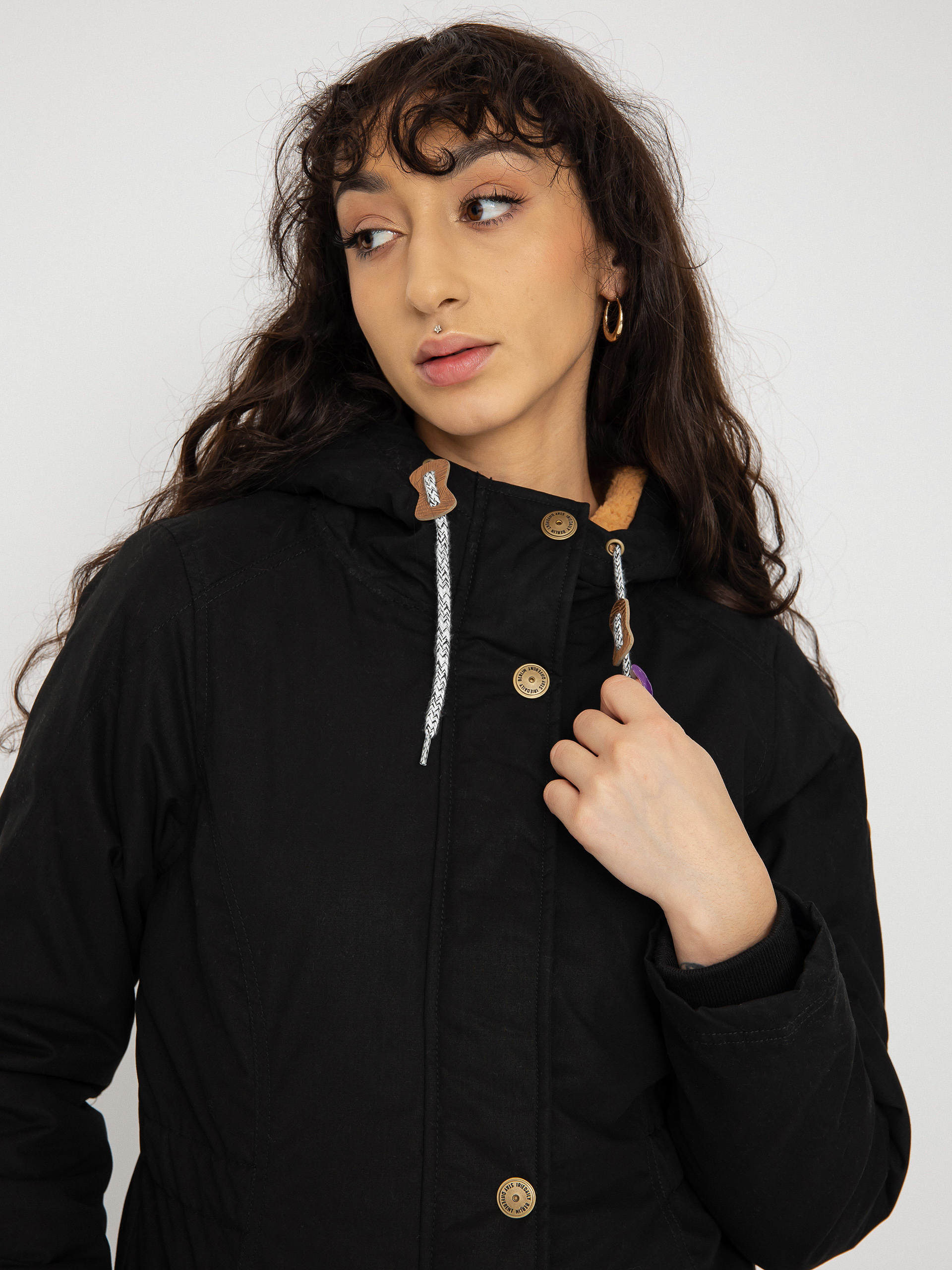 Iriedaily Holina Kabát Wmn (black)