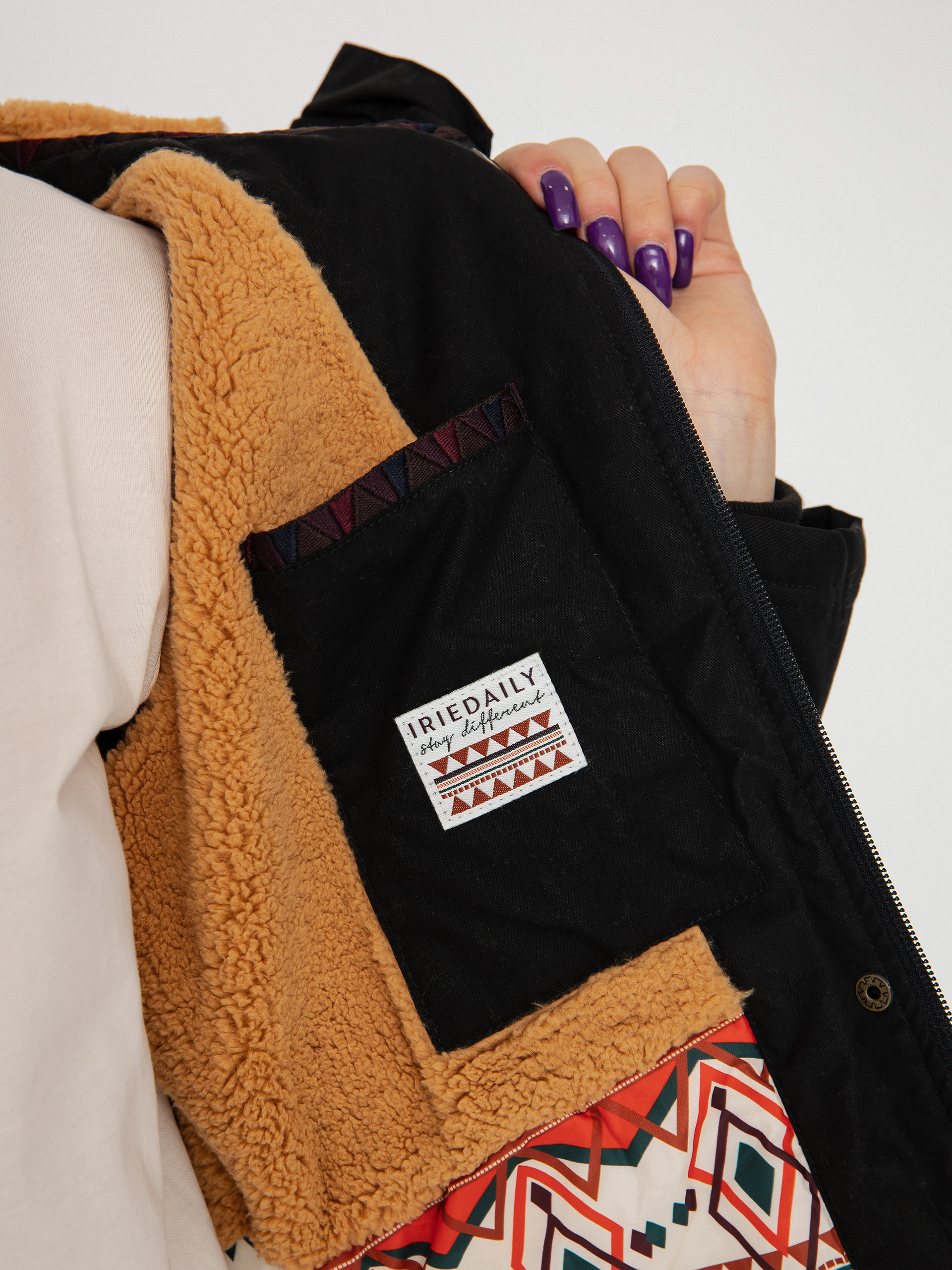 Iriedaily Holina Kabát Wmn (black)