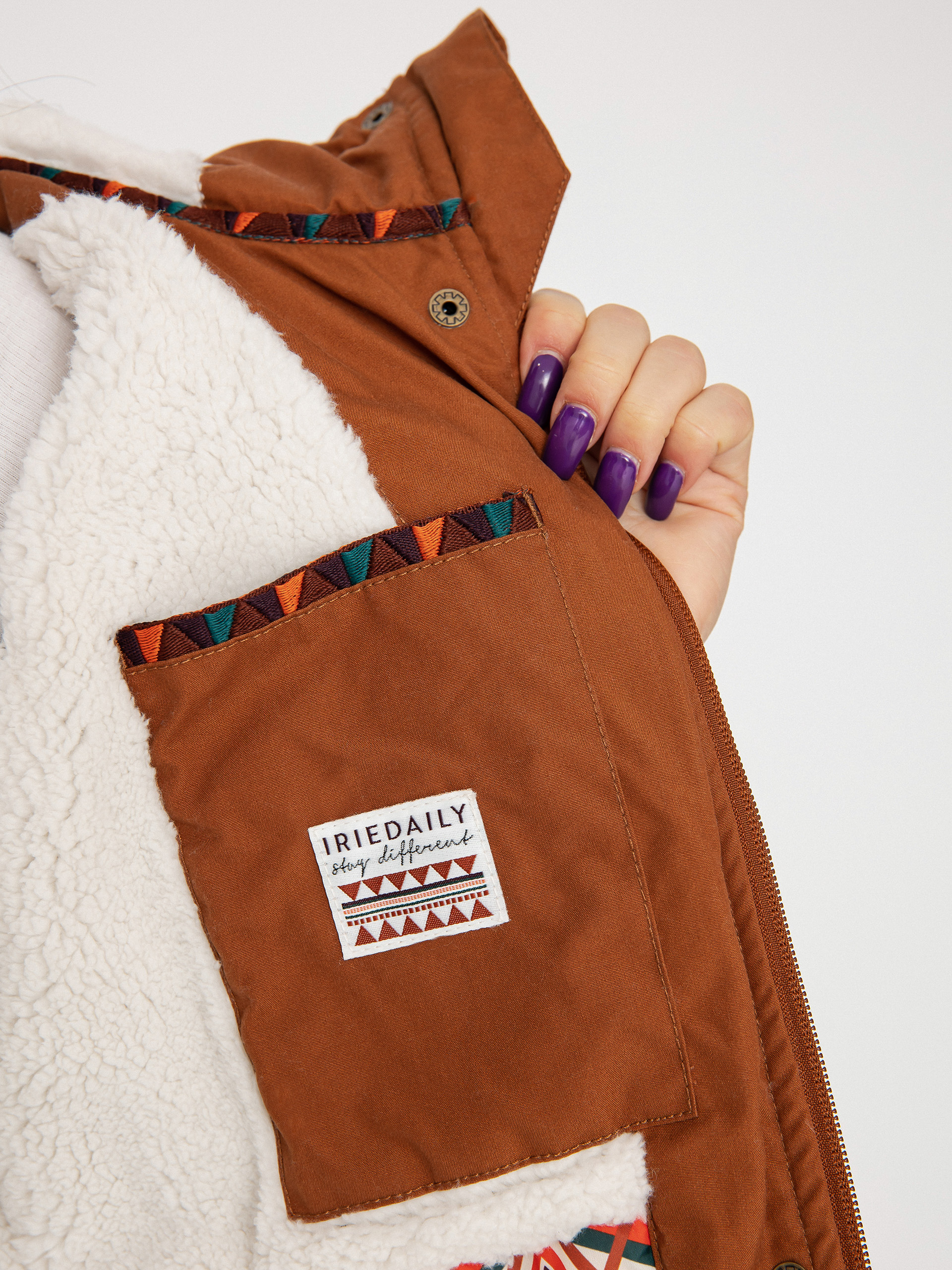 Iriedaily Holina Kabát Wmn (teak)