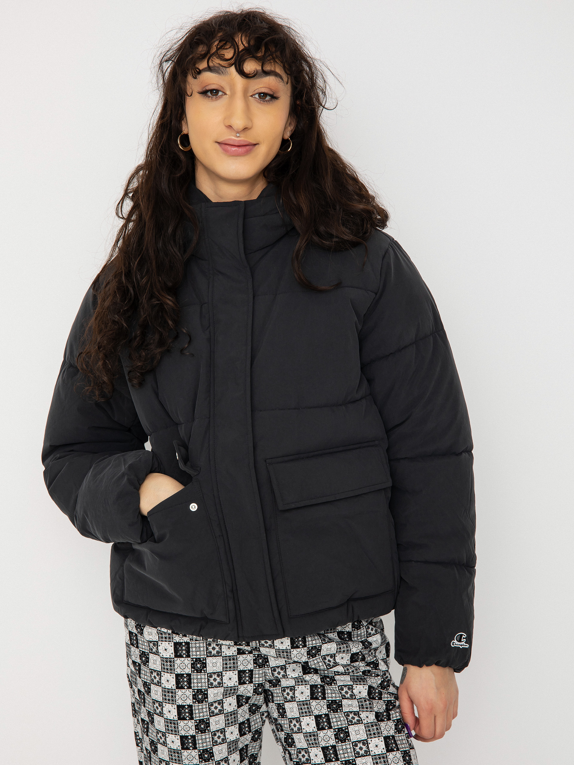 Champion Hooded Jacket 115758 Dzseki Wmn (nbk)
