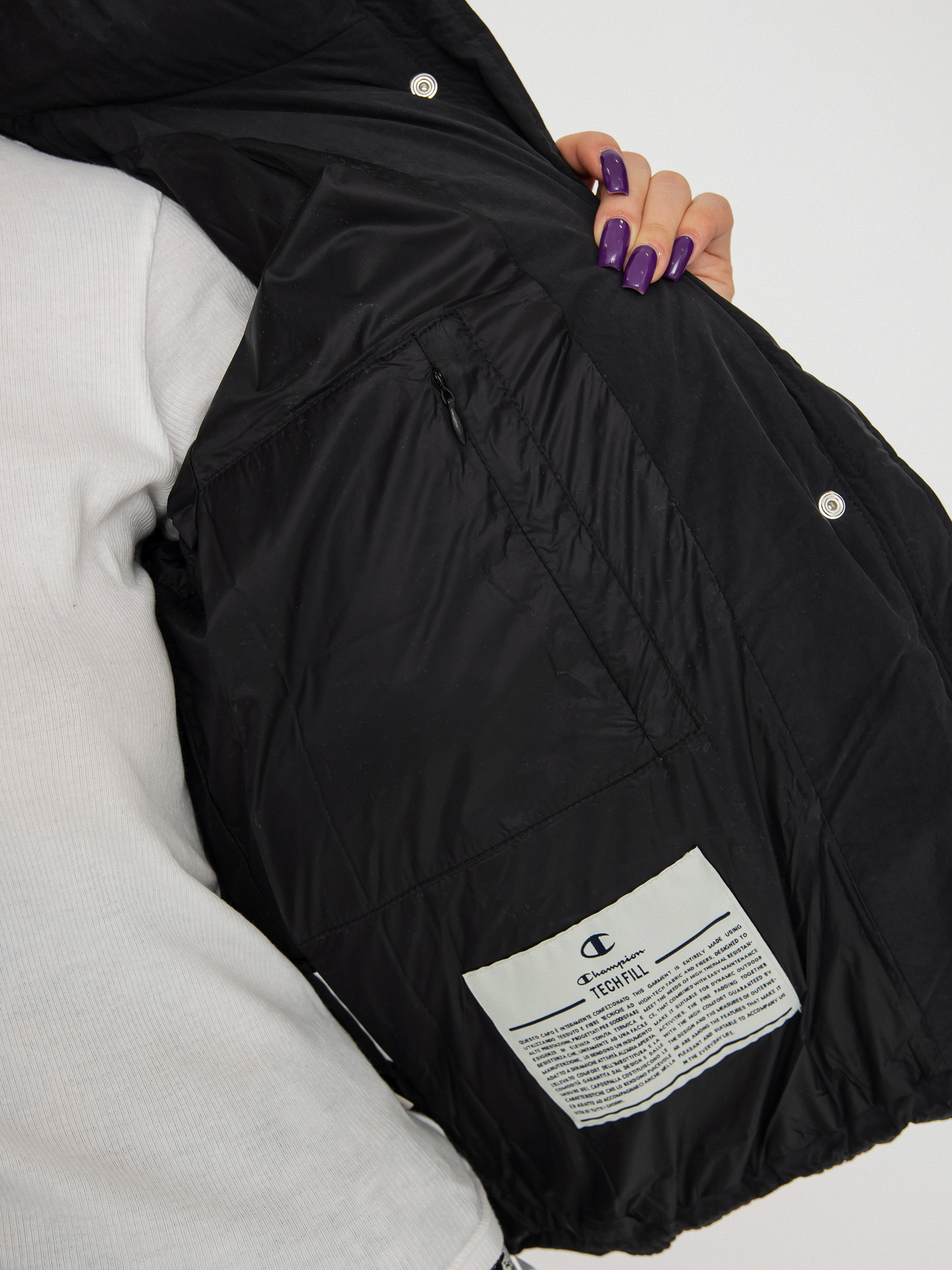 Champion Hooded Jacket 115758 Dzseki Wmn (nbk)