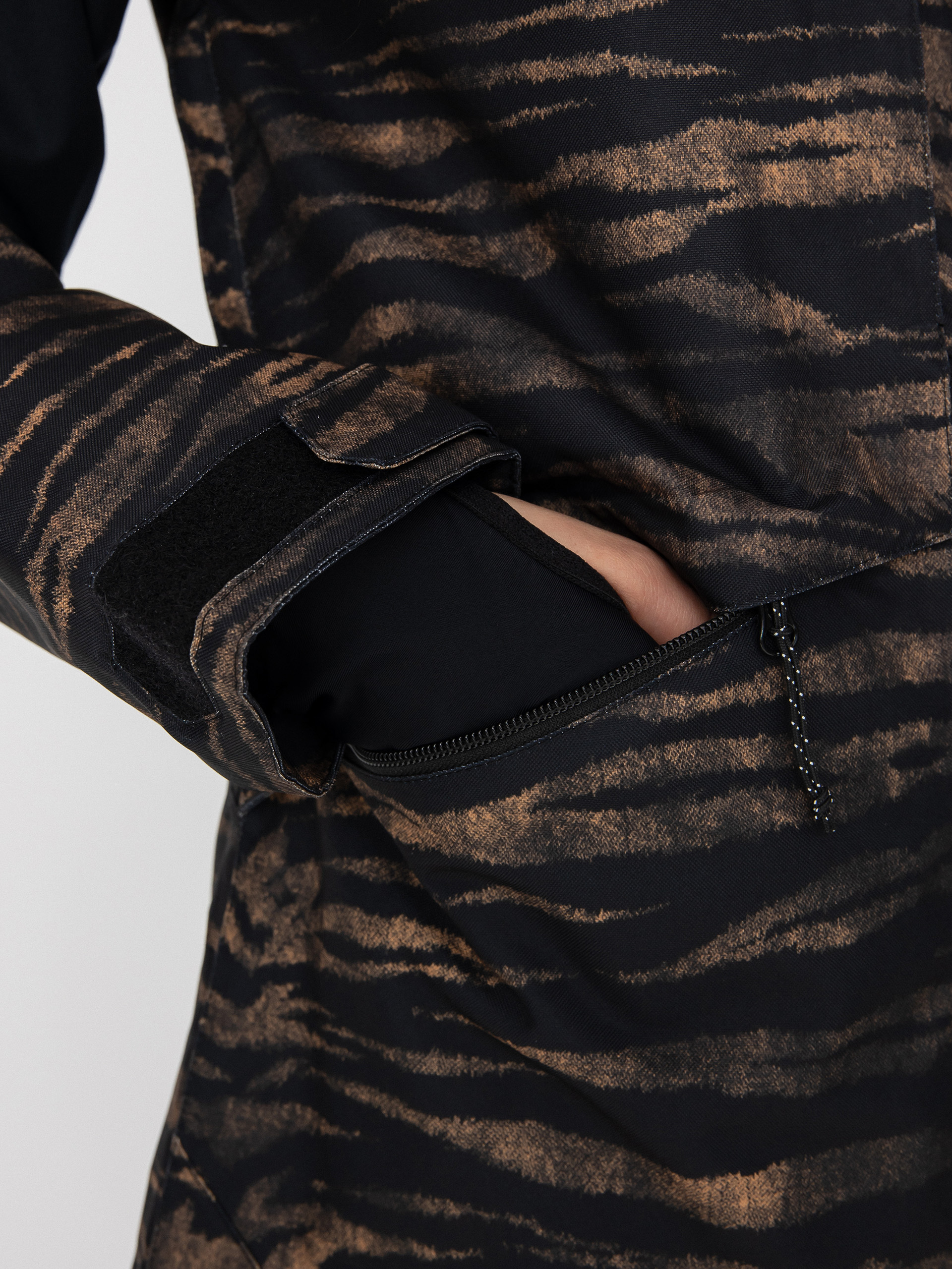 Női Volcom Shelter 3D Stretch Snowboard dzseki (tiger print)