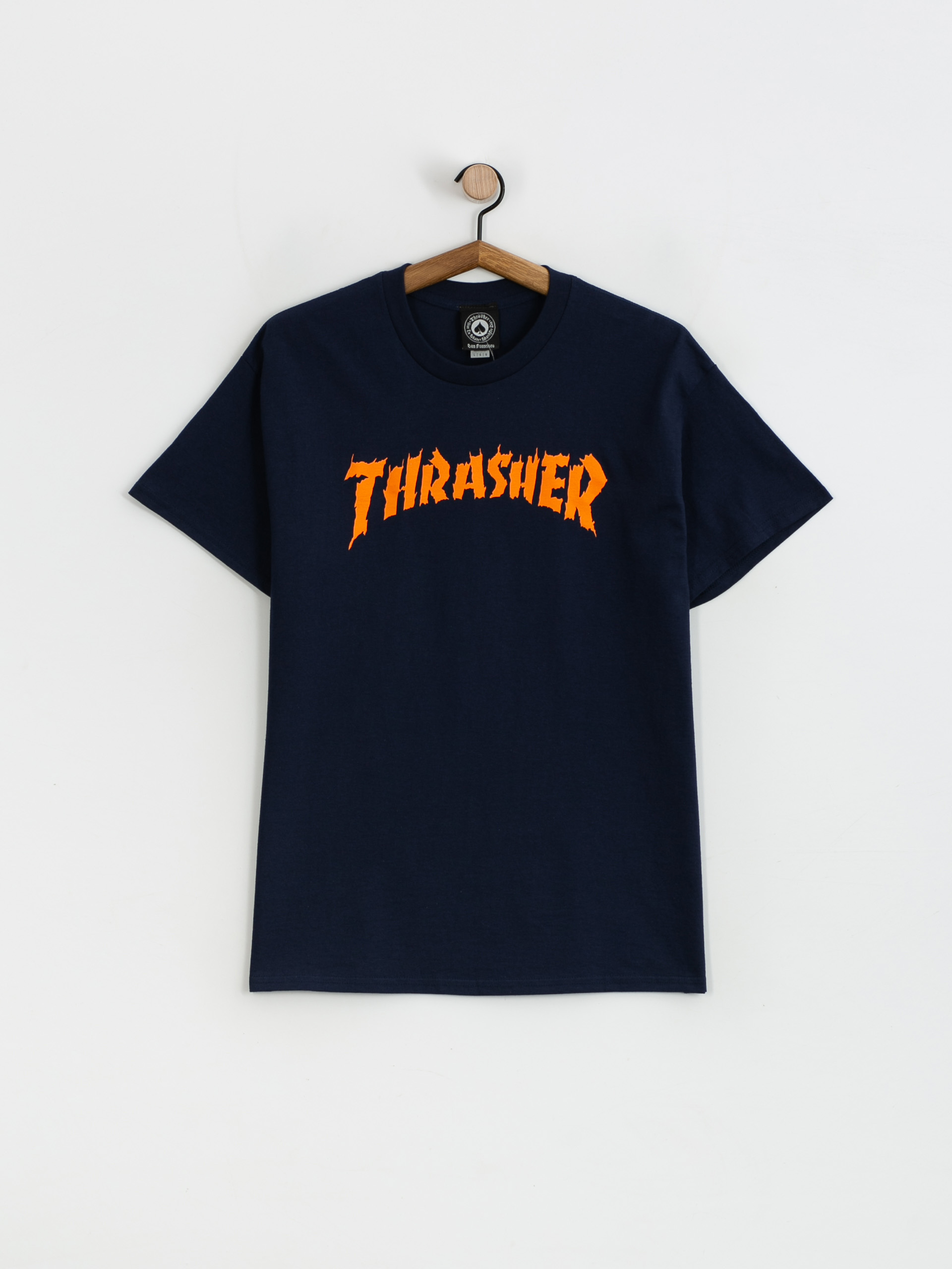 Thrasher Burn It Down póló (navy)